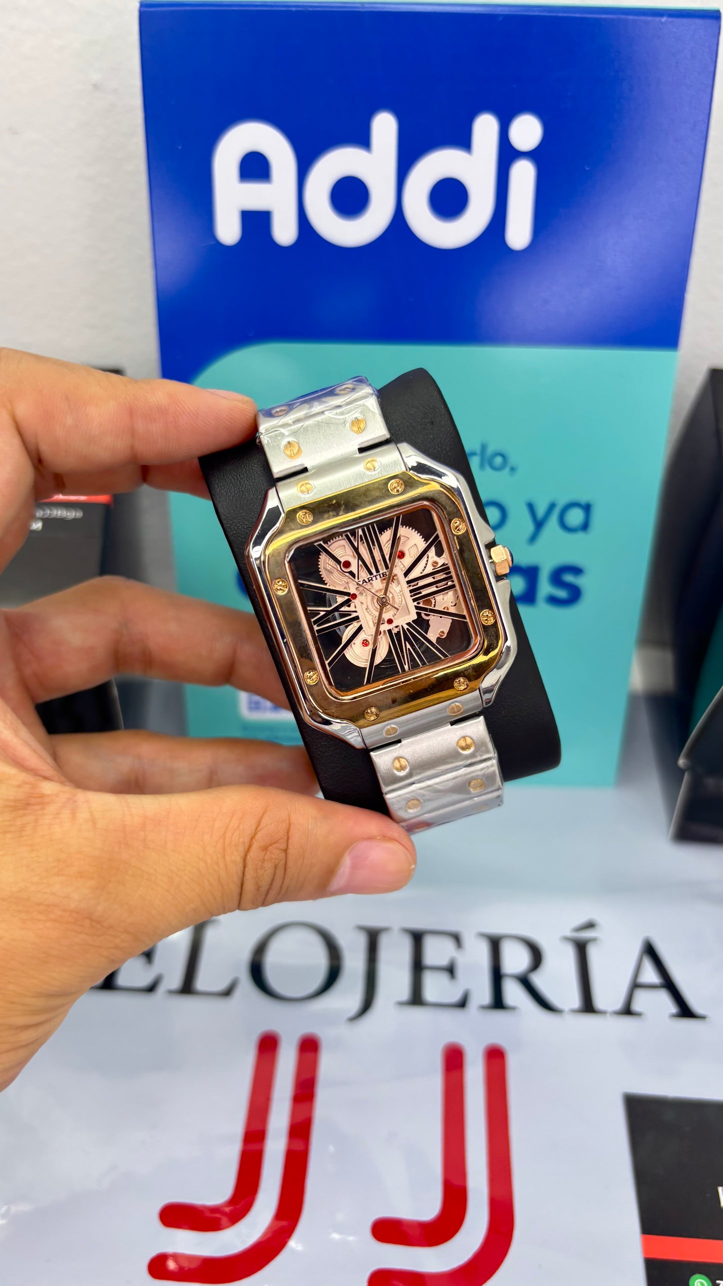 CARTIER SKELETON SANTOS PARA HOMBRE REF-POR