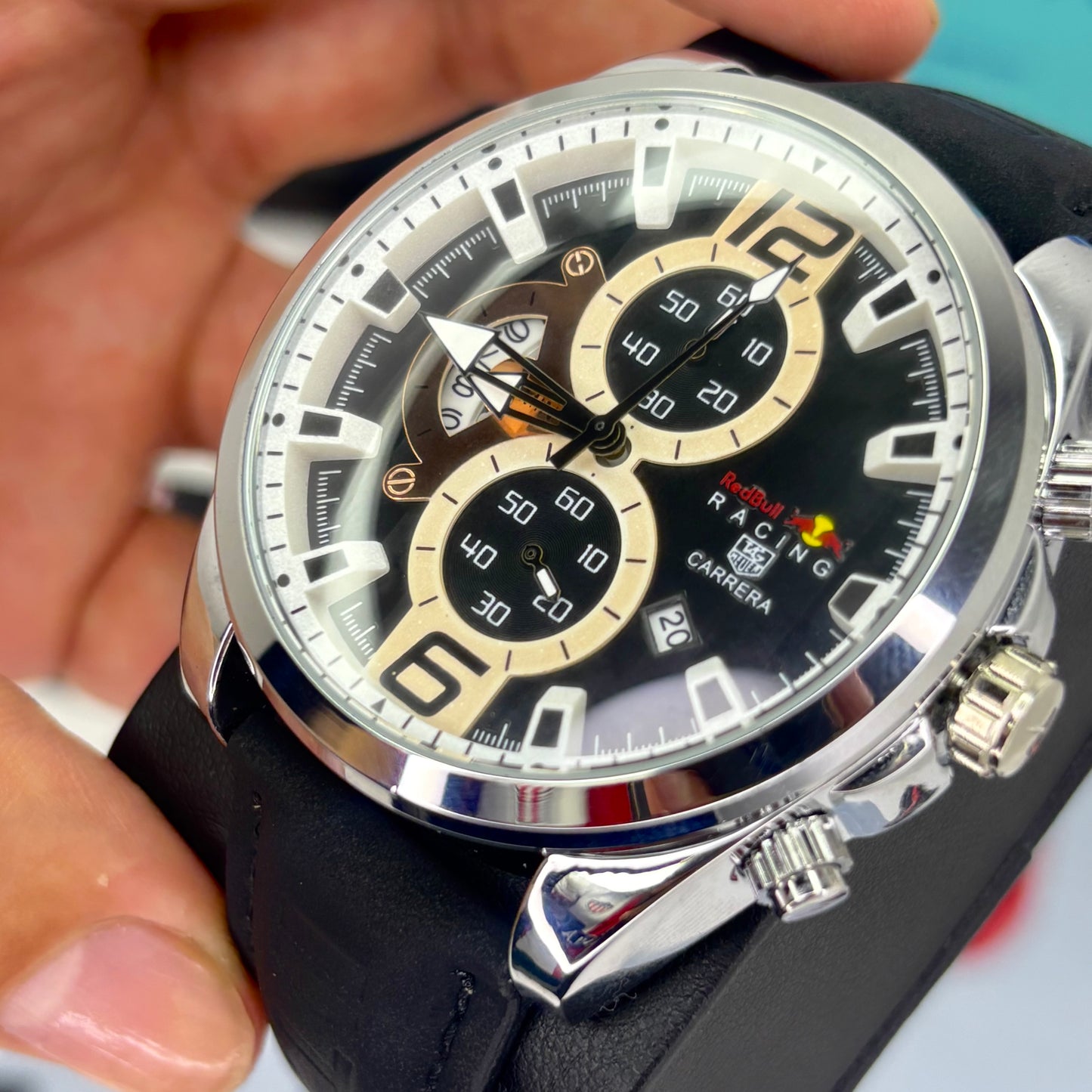 TAG HEUER CR7 FUNCIONAL EN CUERO PARA HOMBRE REF-NGB