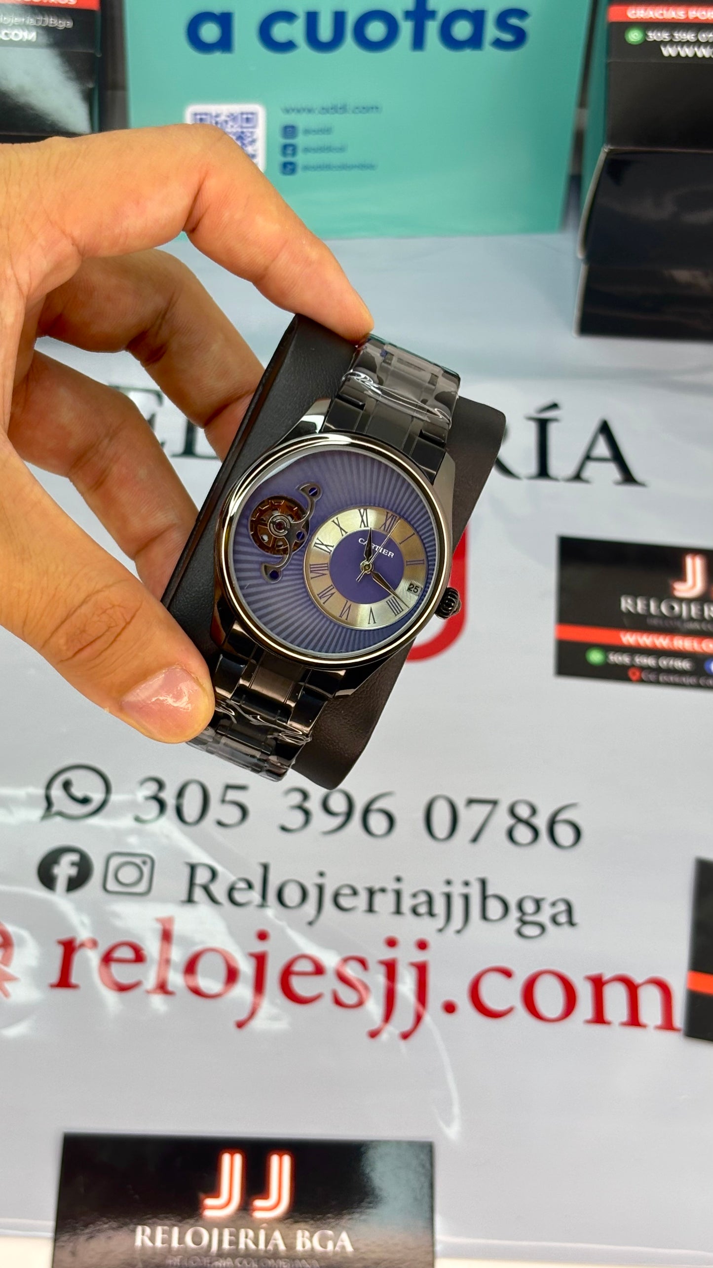 CARTIER ROMANO DOBLE MAQUINA PARA HOMBRE REF-NAZDF