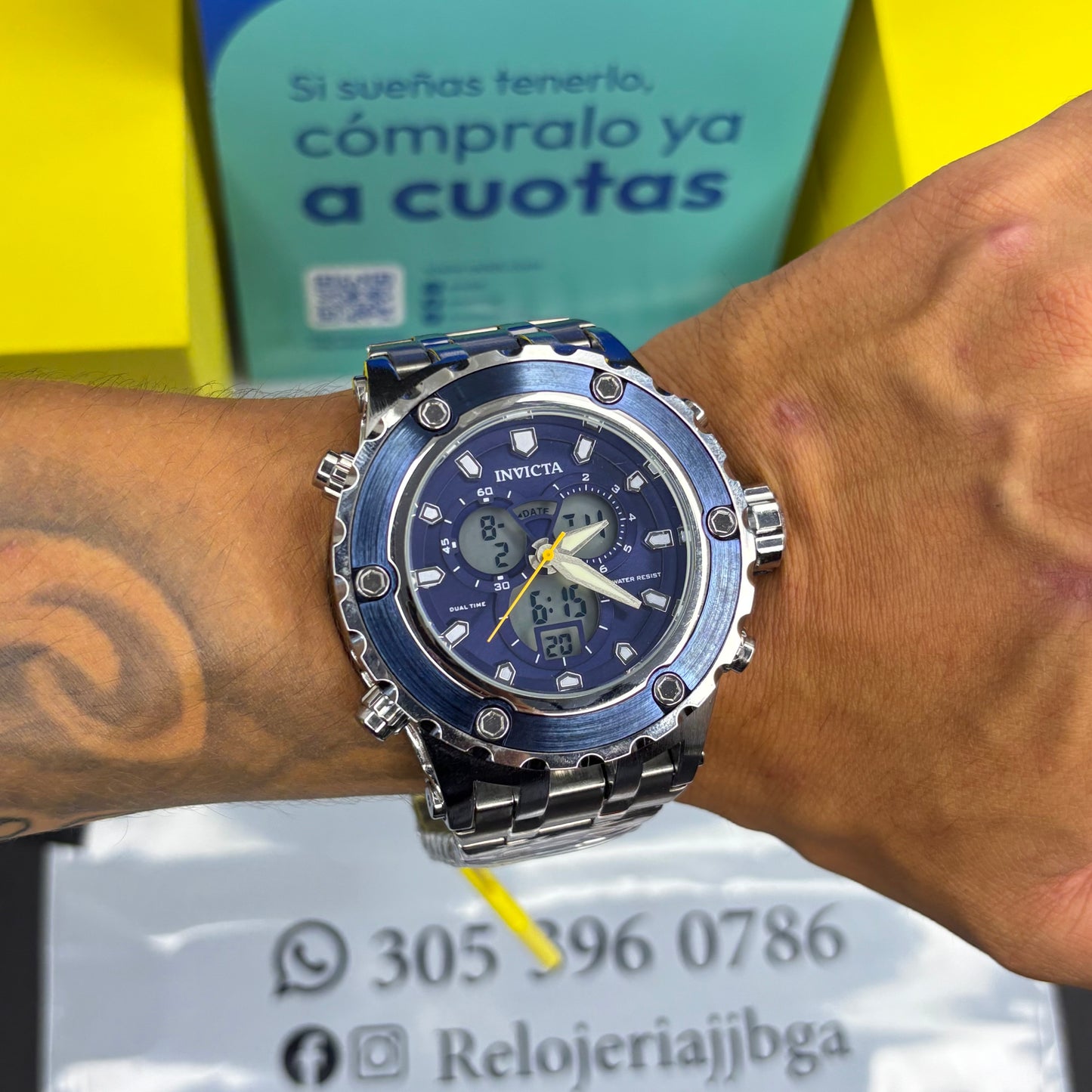 INVICTA DOBLE HORA PARA HOMBRE REF-APNA