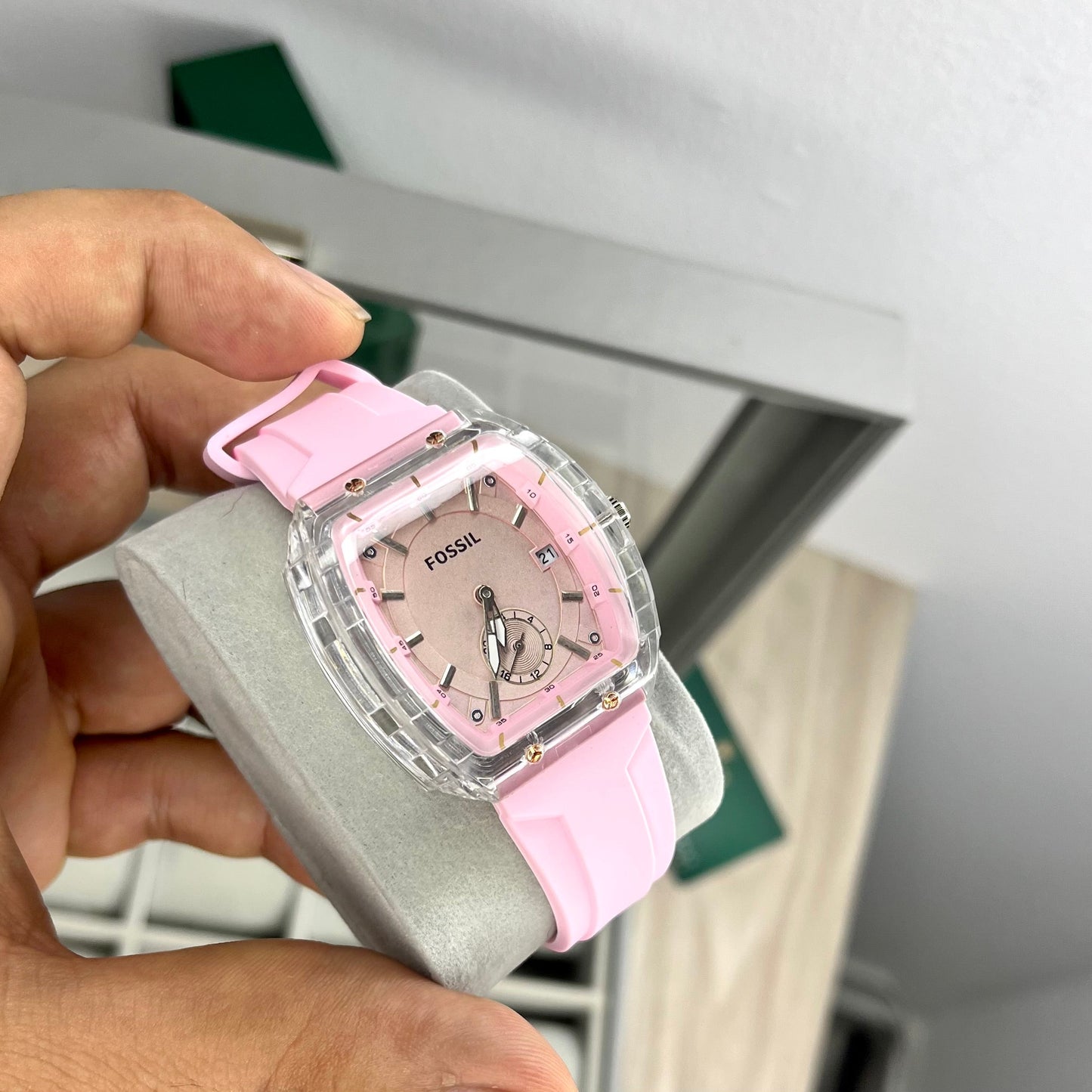 FOSSIL TRANSPARENTE UNISEX
