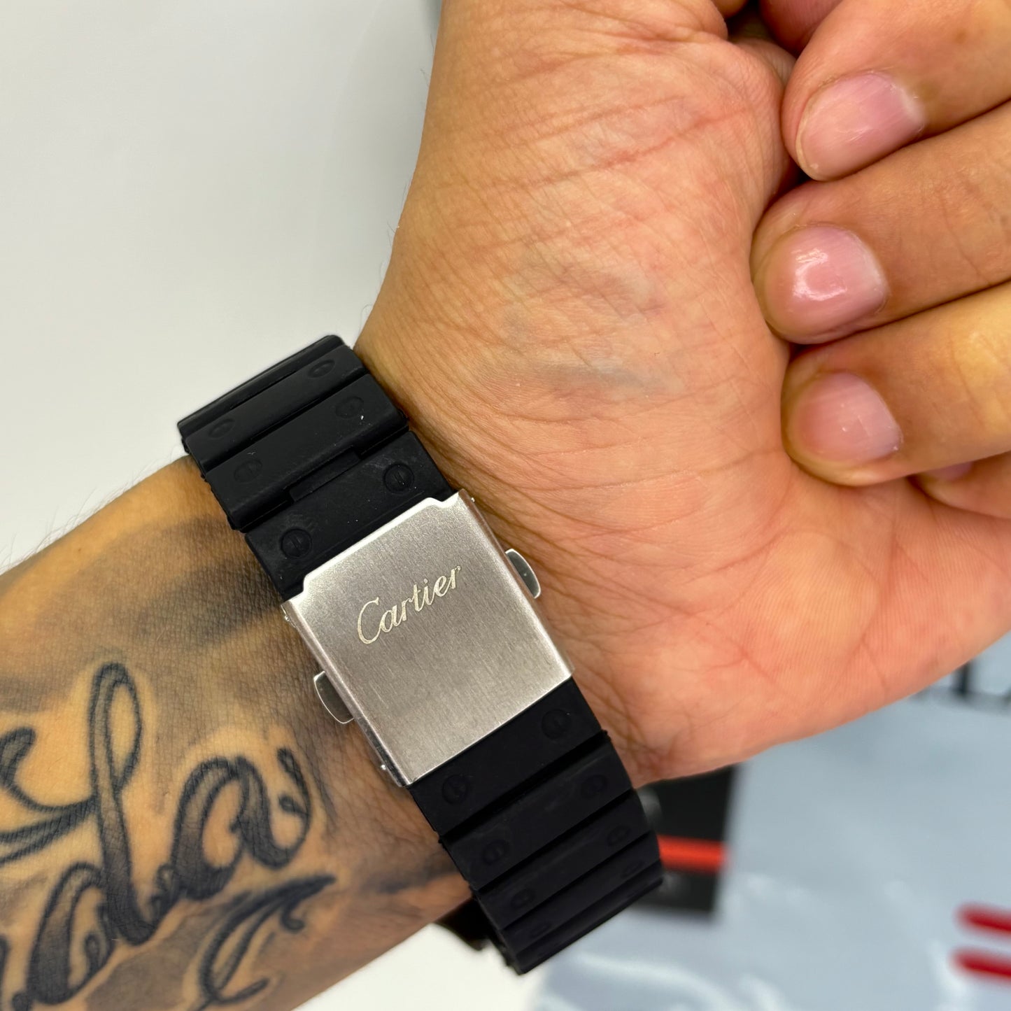 CARTIER DO´SANTOS GOMA PARA HOMBRE REF-NPB