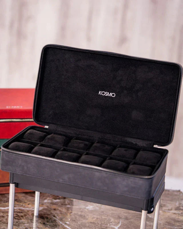 Relojera de 12 Puestos – Exterior Elegante e Interior de Lujo