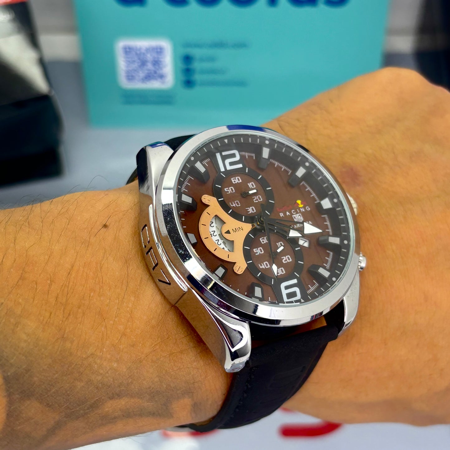 TAG HEUER CR7 FUNCIONAL EN CUERO PARA HOMBRE REF- NPC