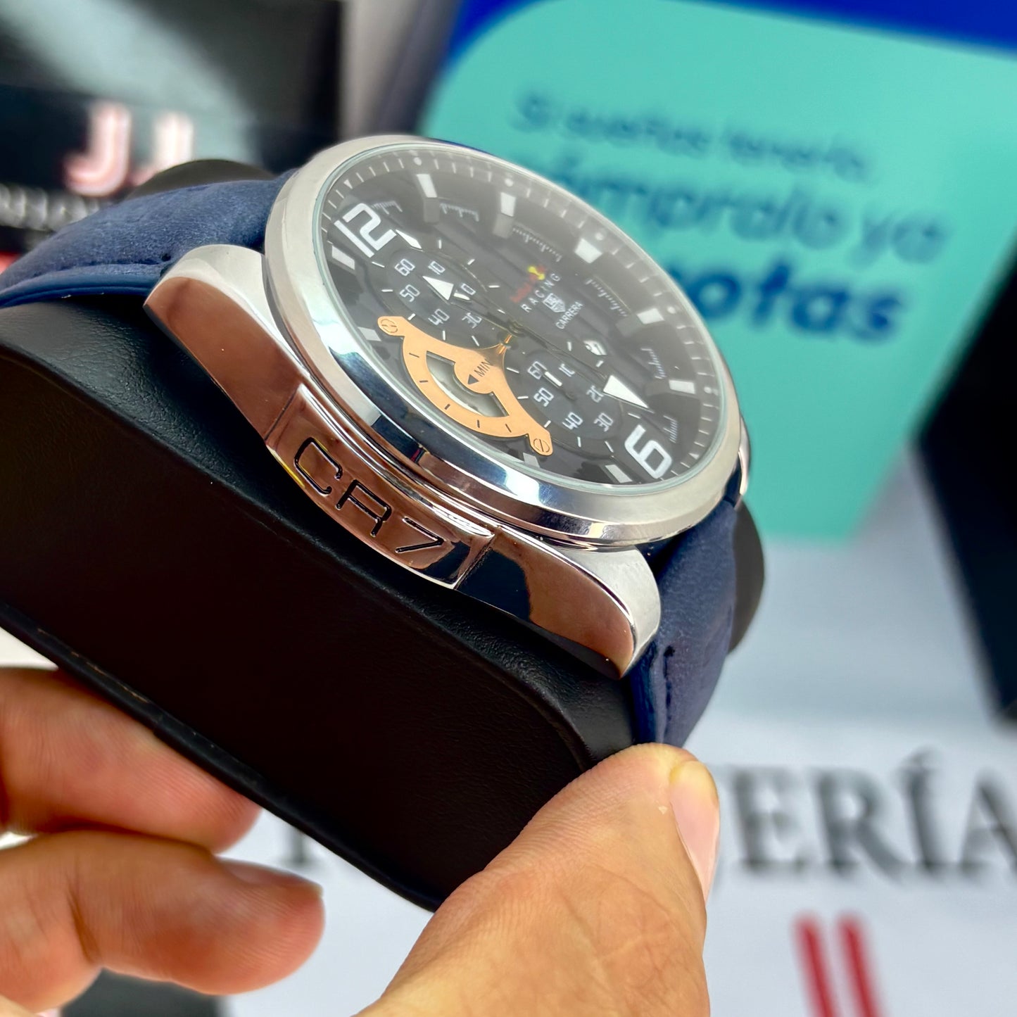 TAG HEUER CR7 FUNCIONAL EN CUERO PARA HOMBRE REF-AZ