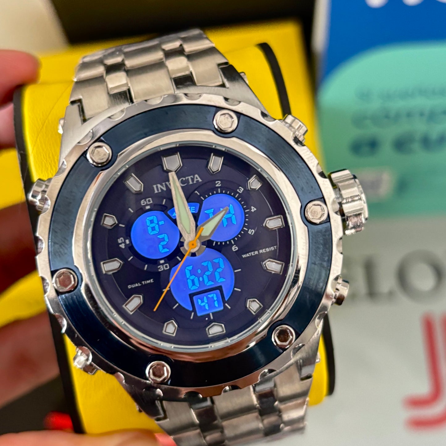 INVICTA DOBLE HORA PARA HOMBRE REF-APNA