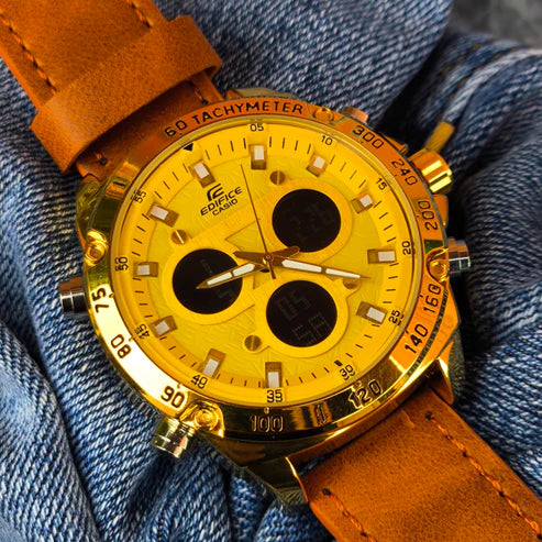 CASIO DOBLE HORA CUERO PANEL REF-MDNR
