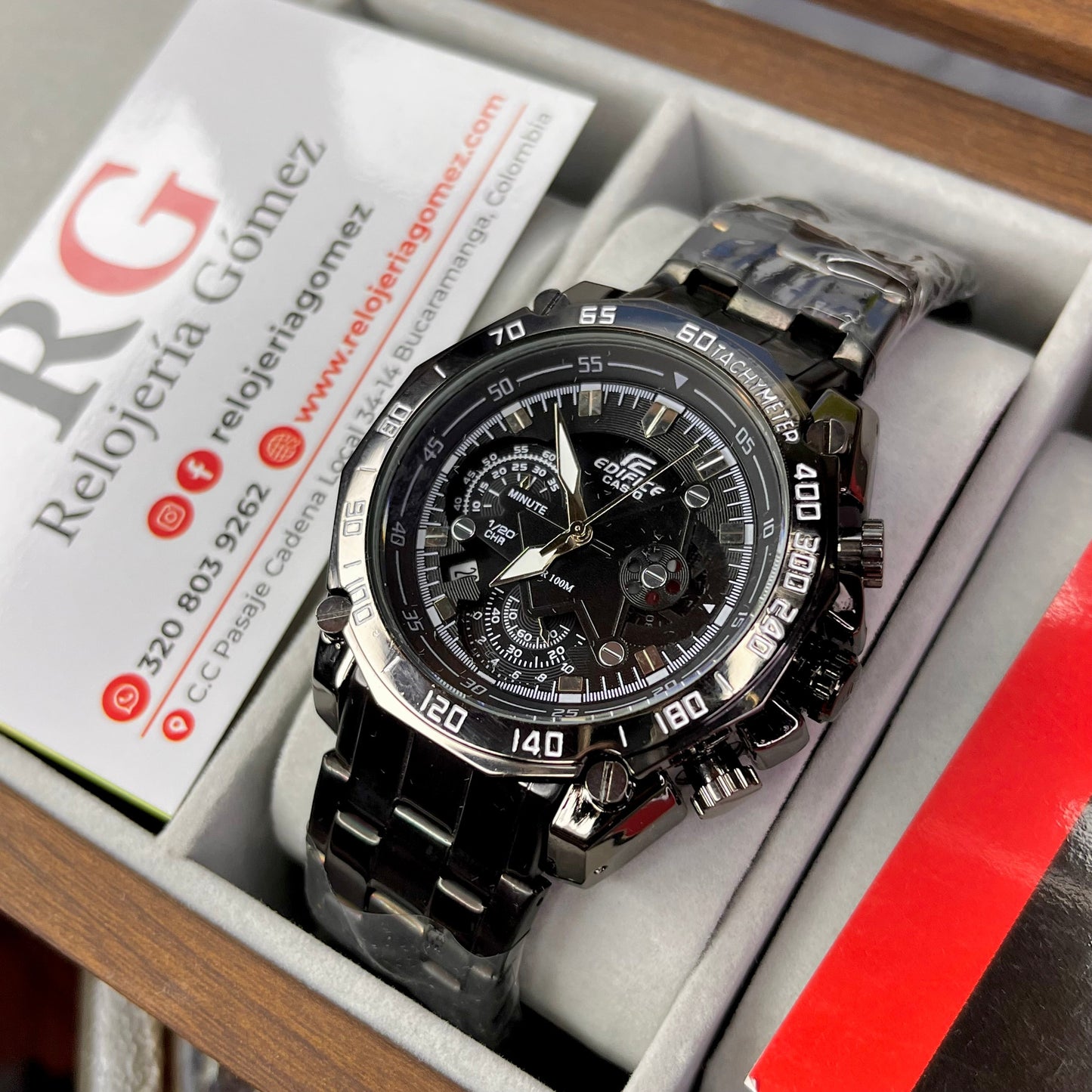 CASIO EDIFICE 550D FUNCIONAL PARA HOMBRE REF-N