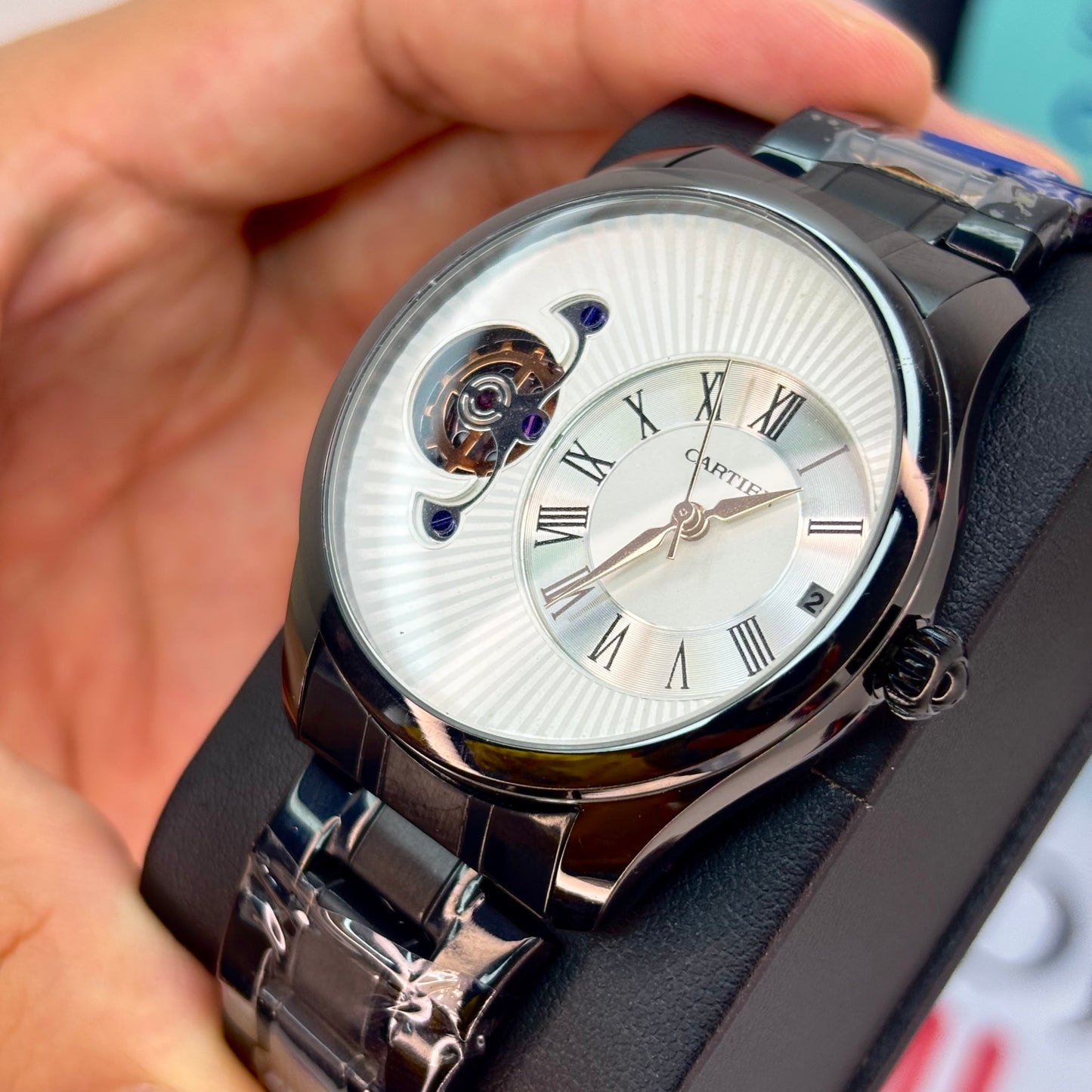 CARTIER ROMANO DOBLE MAQUINA PARA HOMBRE REF-NB