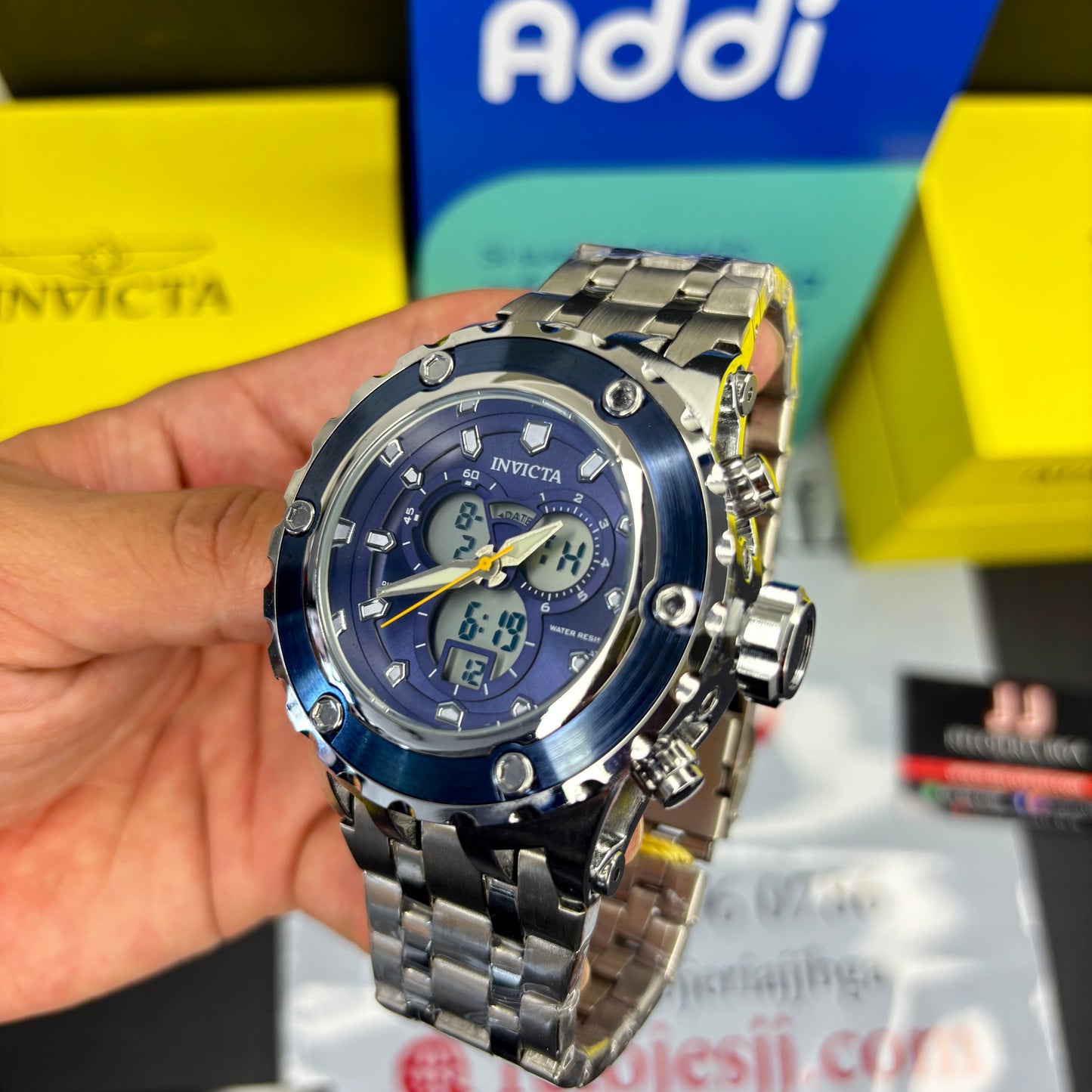 INVICTA DOBLE HORA PARA HOMBRE REF-APNA
