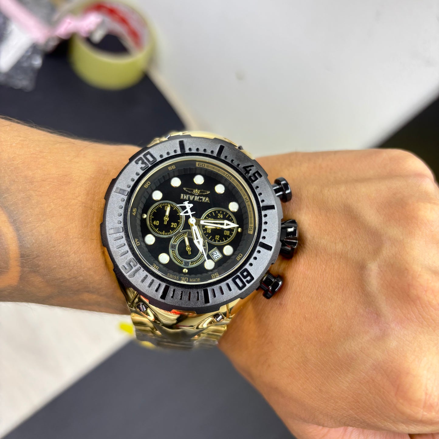 INVICTA ACERO THUNDER BOLT FUNCIONAL PARA HOMBRE REF-DNN