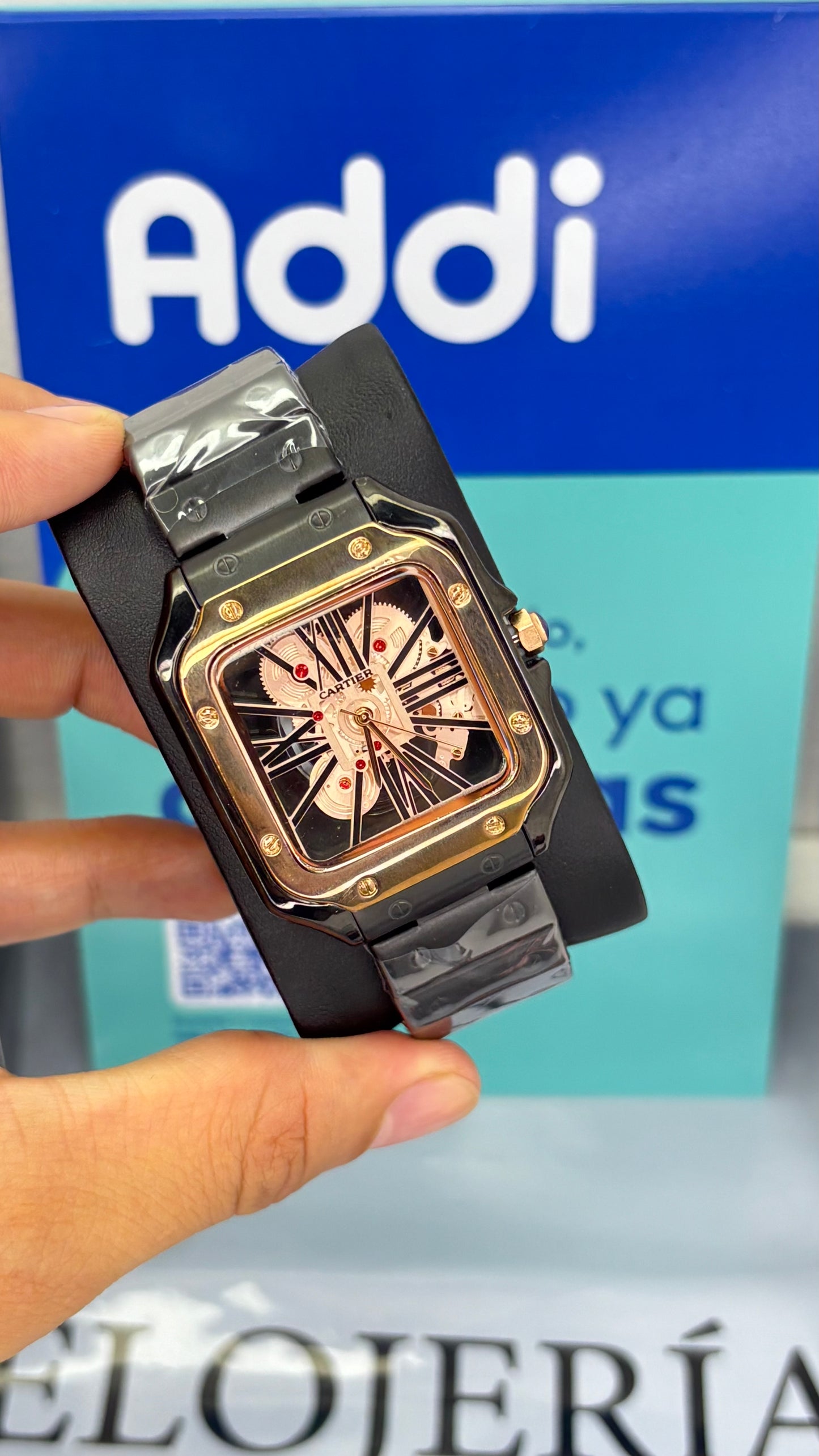 CARTIER SKELETON SANTOS PARA HOMBRE REF-NOR