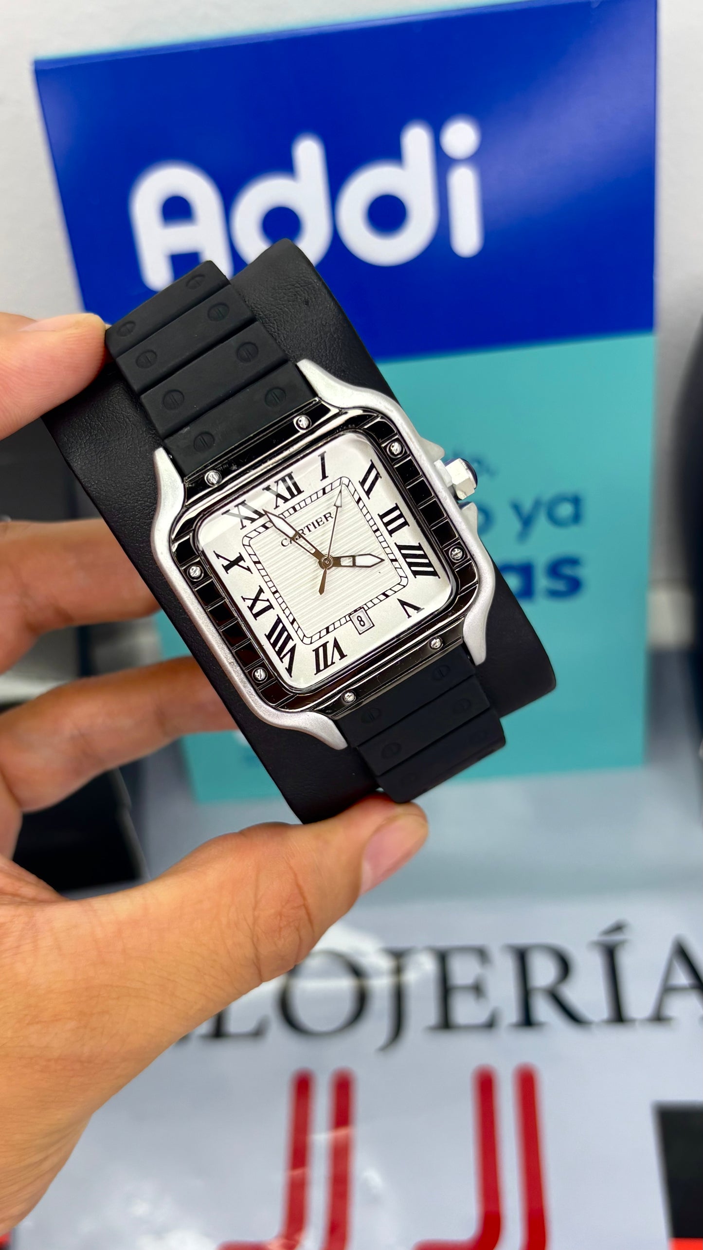 CARTIER DO´SANTOS GOMA PARA HOMBRE REF-NPB