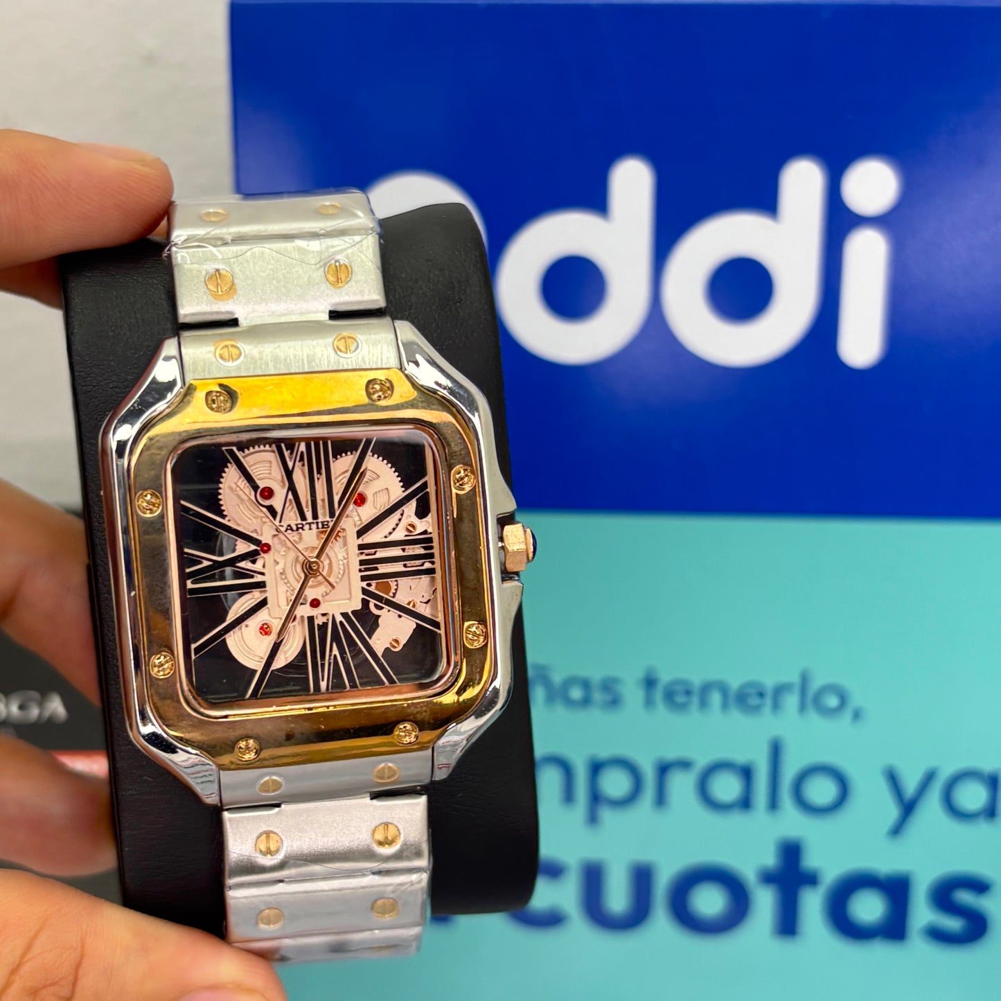 CARTIER SKELETON SANTOS PARA HOMBRE REF-POR