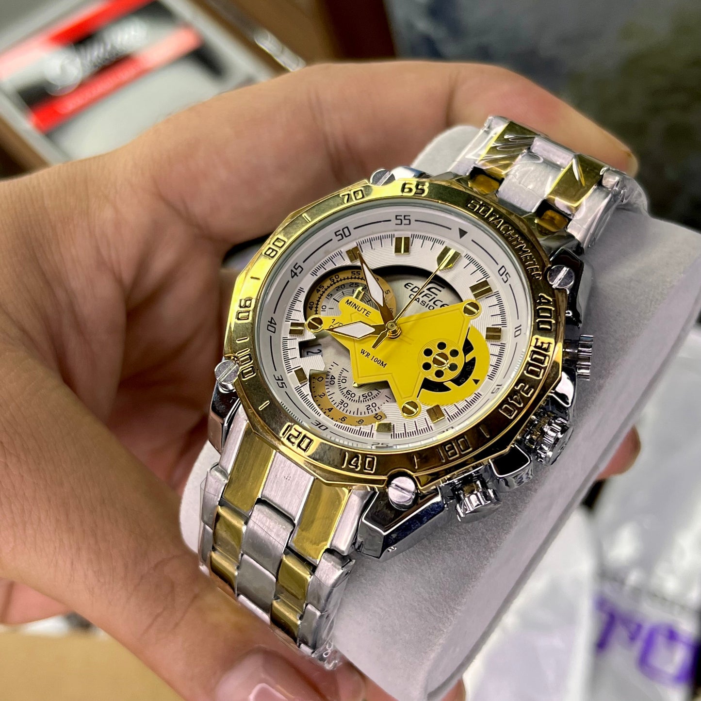 CASIO EDIFICE 550D FUNCIONAL PARA HOMBRE REF-BB