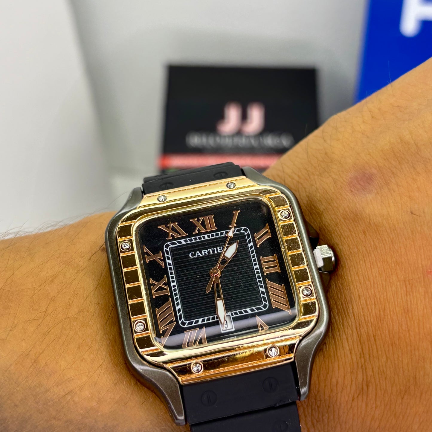 CARTIER DO´SANTOS GOMA PARA HOMBRE REF-NRO