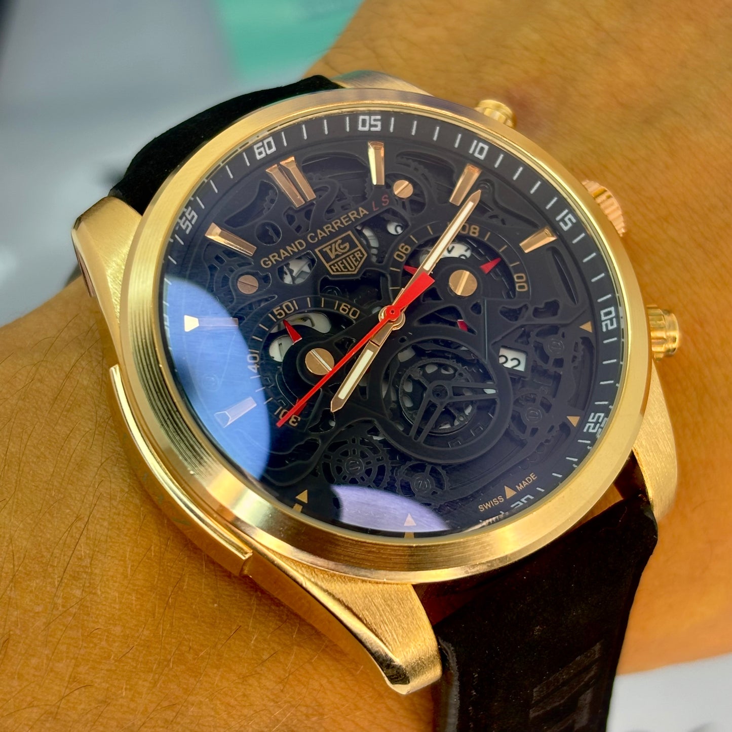 TAG HEUER CR7 FUNCIONAL en cuero PARA HOMBRE REF-NON