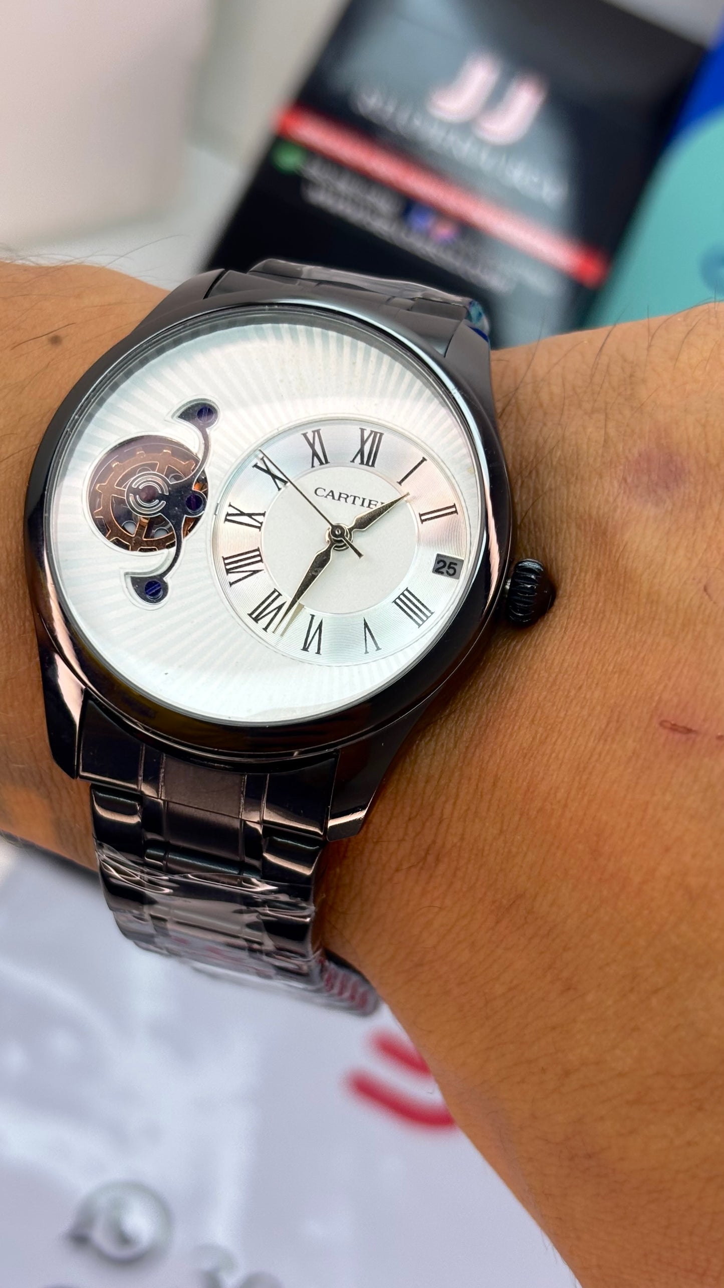 CARTIER ROMANO DOBLE MAQUINA PARA HOMBRE REF-NB