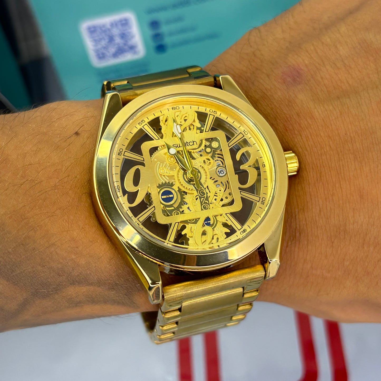 SWATCH TRASPARENTE PARA HOMBRE REF 301-D
