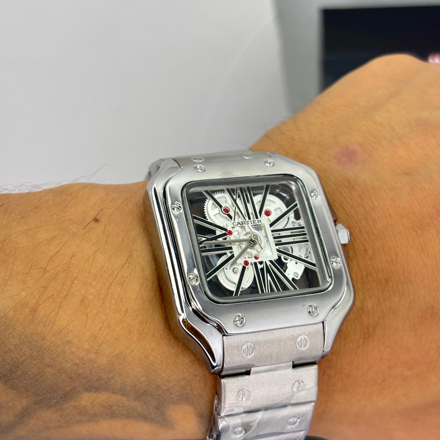 CARTIER SKELETON SANTOS PARA HOMBRE REF-P