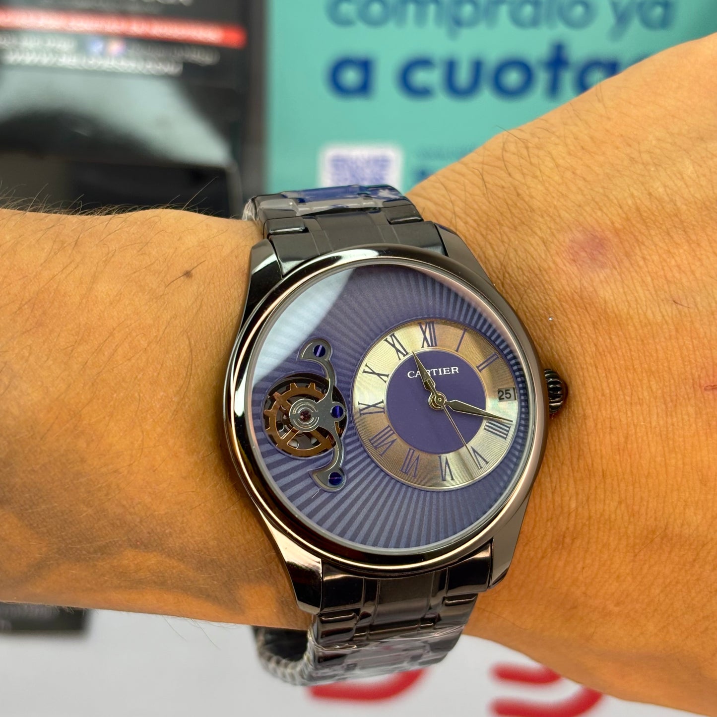 CARTIER ROMANO DOBLE MAQUINA PARA HOMBRE REF-NAZDF