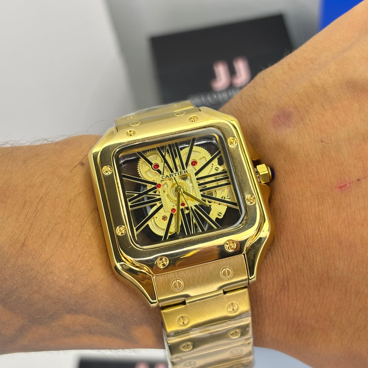 CARTIER SKELETON SANTOS PARA HOMBRE REF-D
