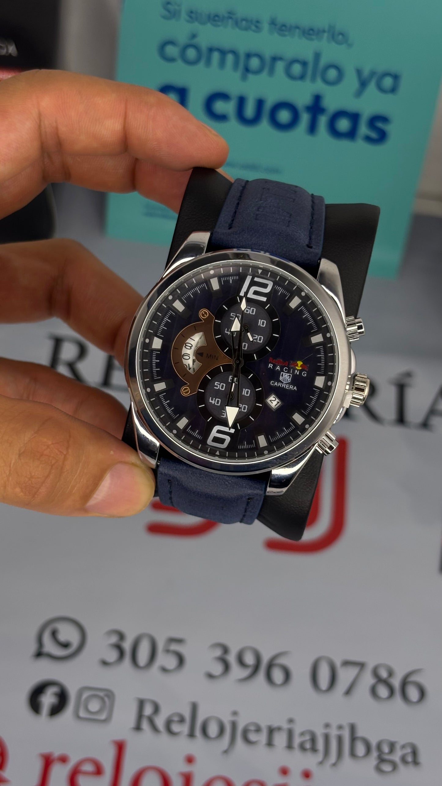 TAG HEUER CR7 FUNCIONAL EN CUERO PARA HOMBRE REF-AZ