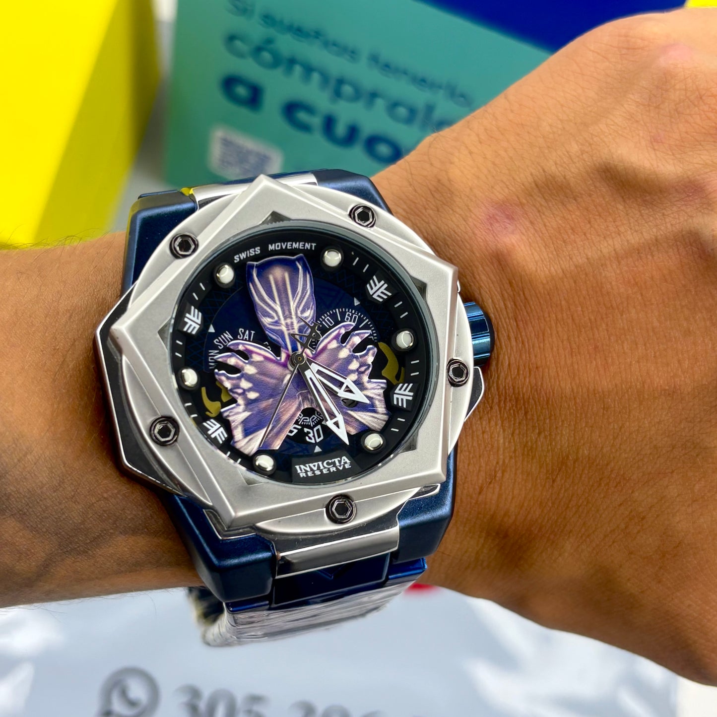INVICTA PARA HOMBRE PANTERA NEGRA REF-AP
