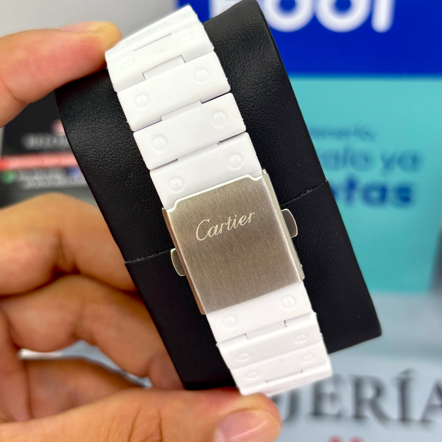 CARTIER DO´SANTOS GOMA PARA HOMBRE REF-BPB