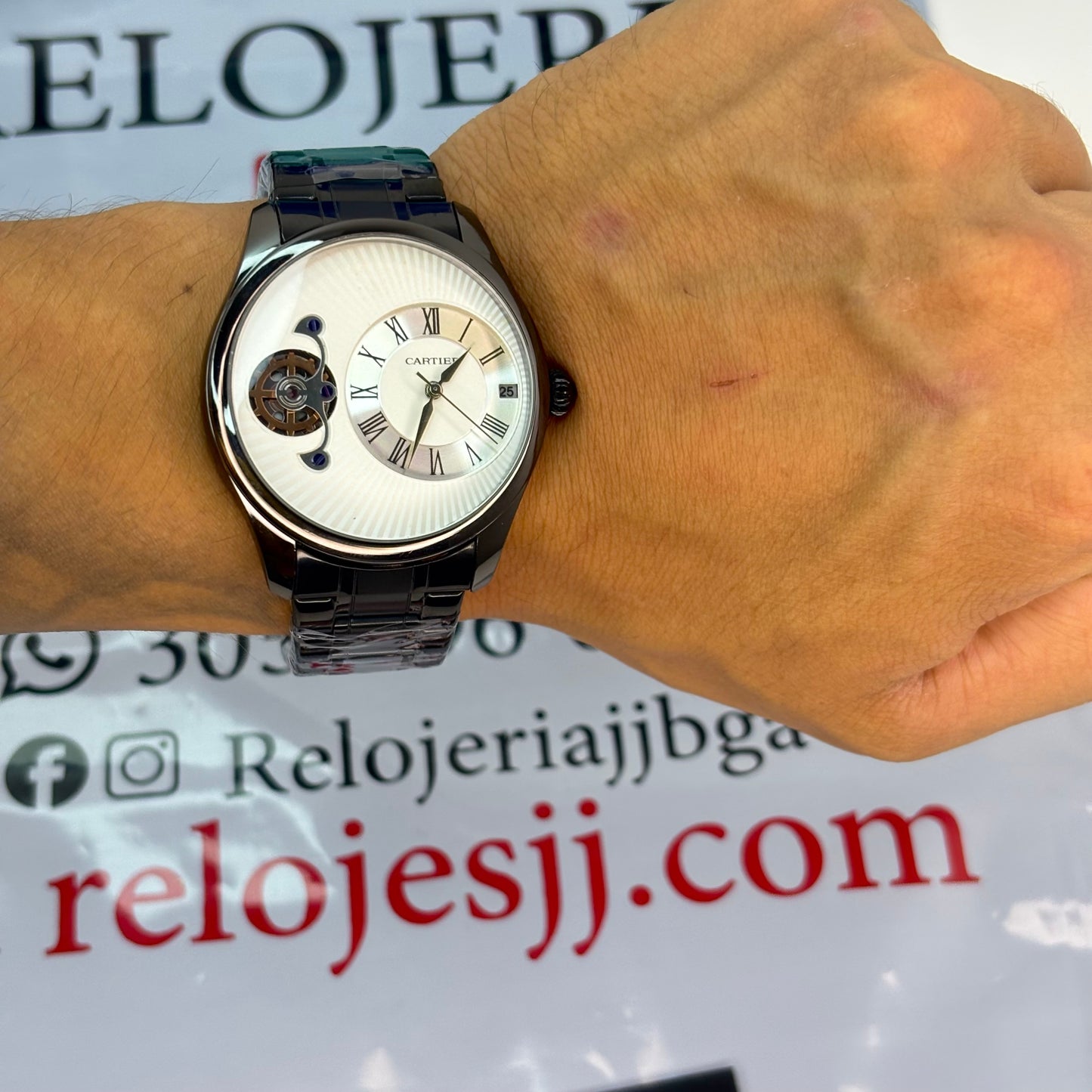CARTIER ROMANO DOBLE MAQUINA PARA HOMBRE REF-NB