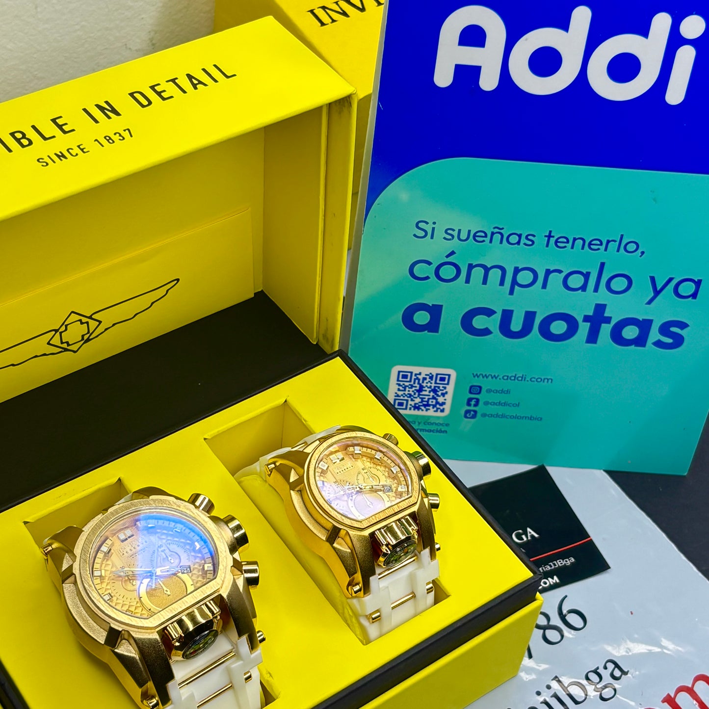 PAREJA INVICTA BOLT ZEUS GOMA HOMBRE Y DAMA REF-BD