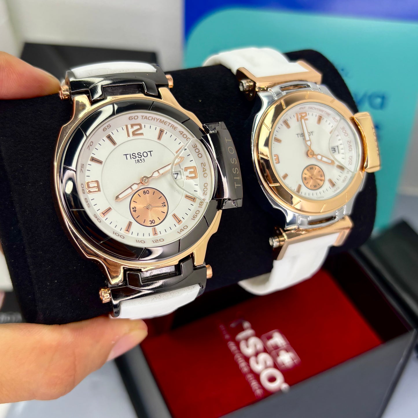 PAREJA DE TISSOT REF-T-RACE-BB