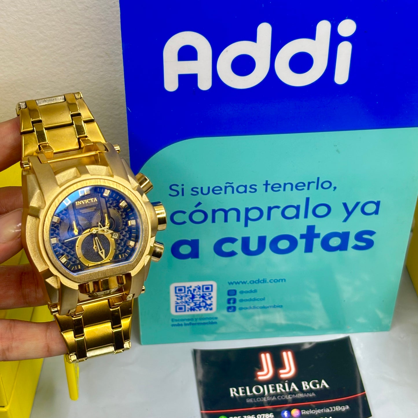 INVICTA BOLT ZEUS ACERO PARA HOMBRE FONDO AZUL REF-DA