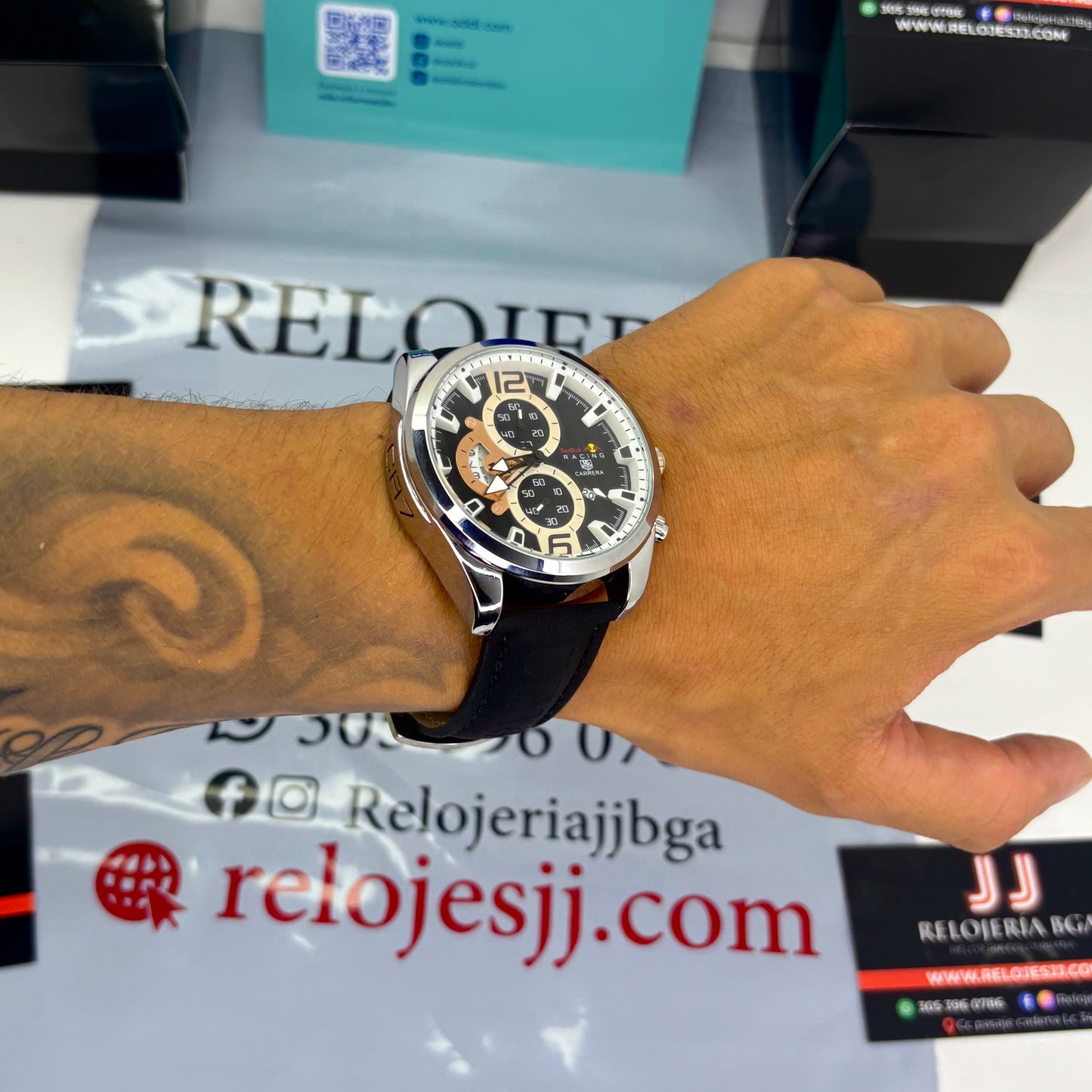 TAG HEUER CR7 FUNCIONAL EN CUERO PARA HOMBRE REF-NGB