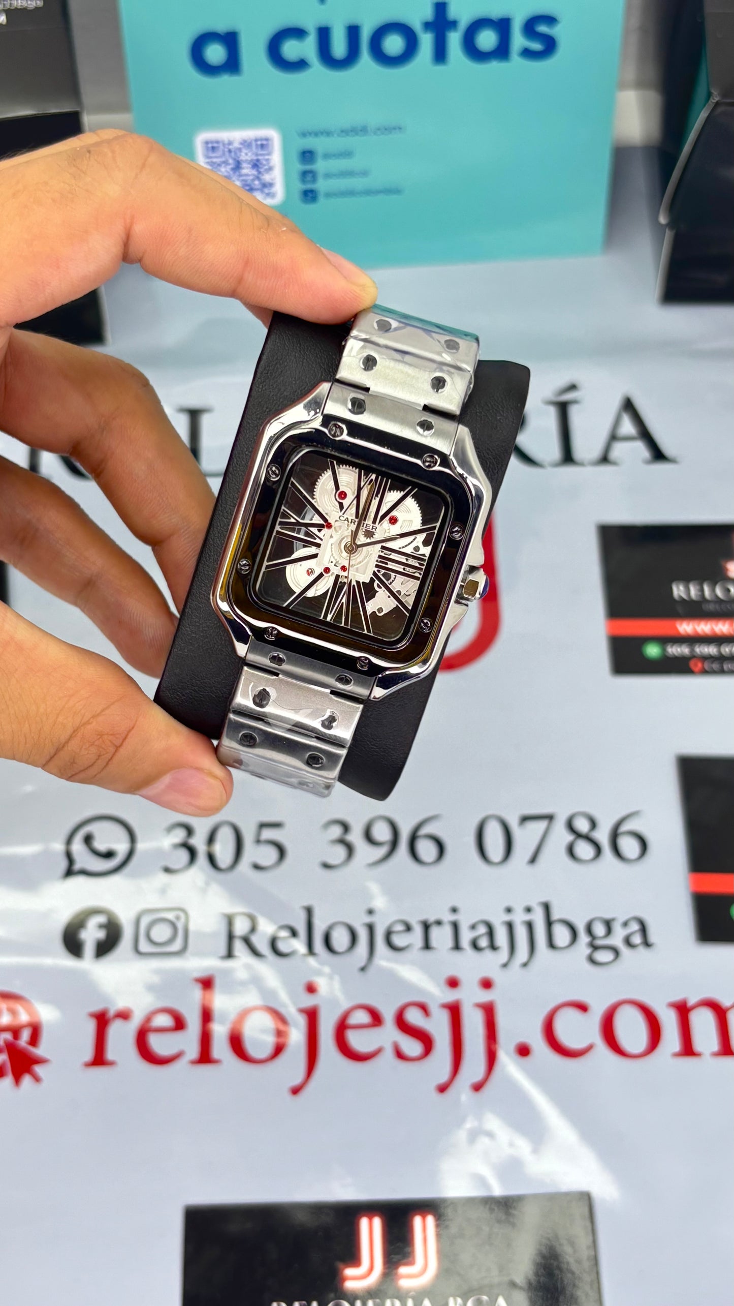 CARTIER SKELETON SANTOS PARA HOMBRE REF-PNB
