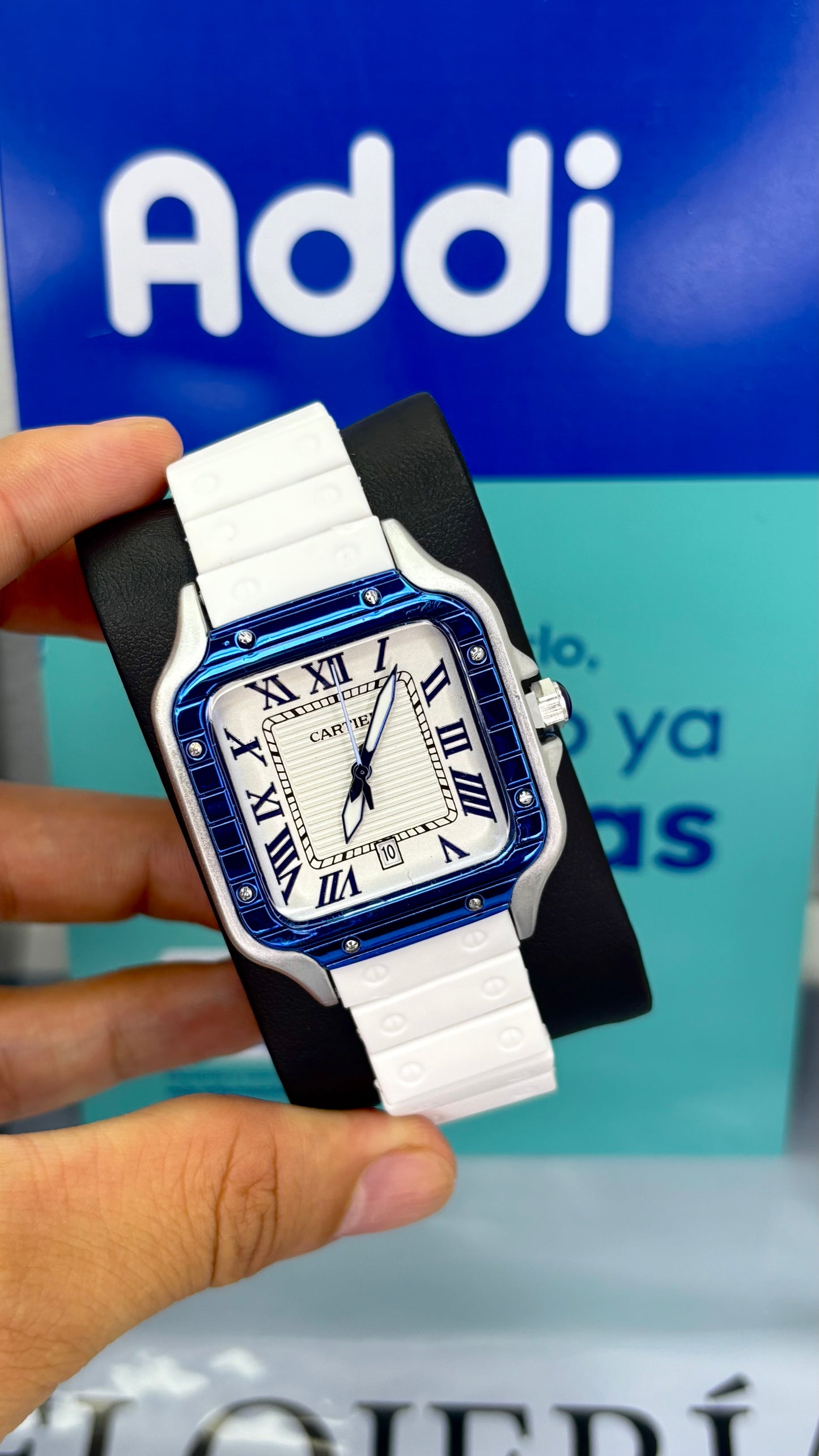 CARTIER DO´SANTOS GOMA PARA HOMBRE REF-BPB