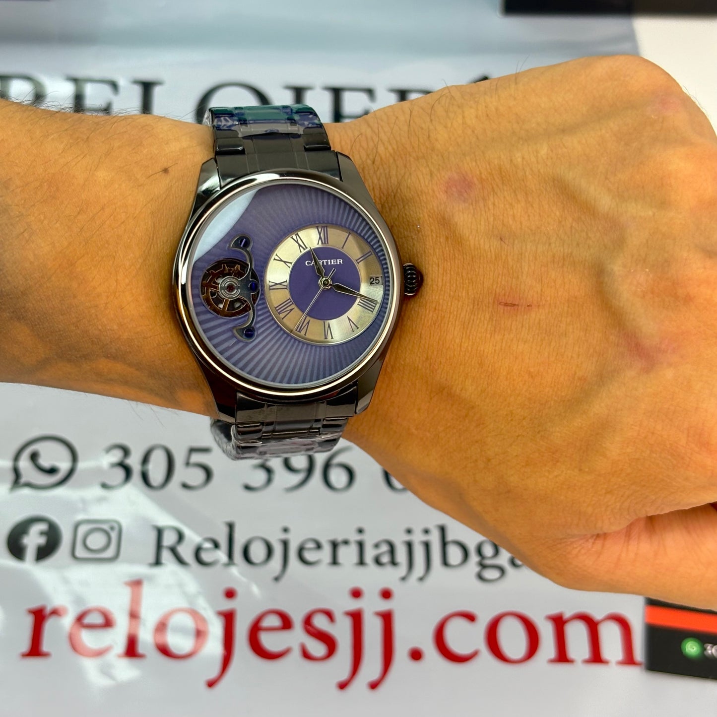 CARTIER ROMANO DOBLE MAQUINA PARA HOMBRE REF-NAZDF