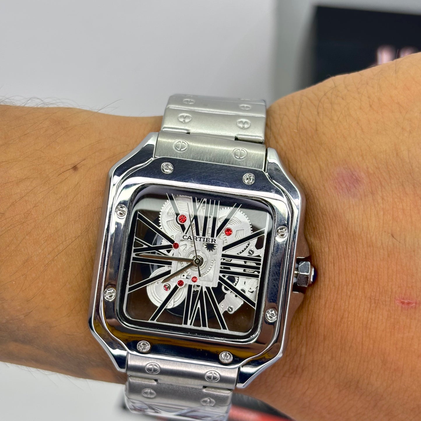 CARTIER SKELETON SANTOS PARA HOMBRE REF-P