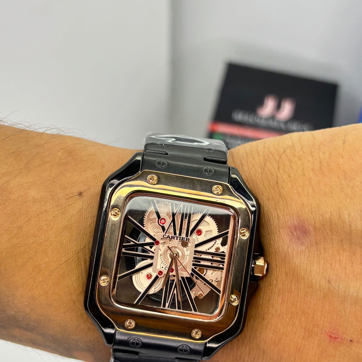CARTIER SKELETON SANTOS PARA HOMBRE REF-NOR