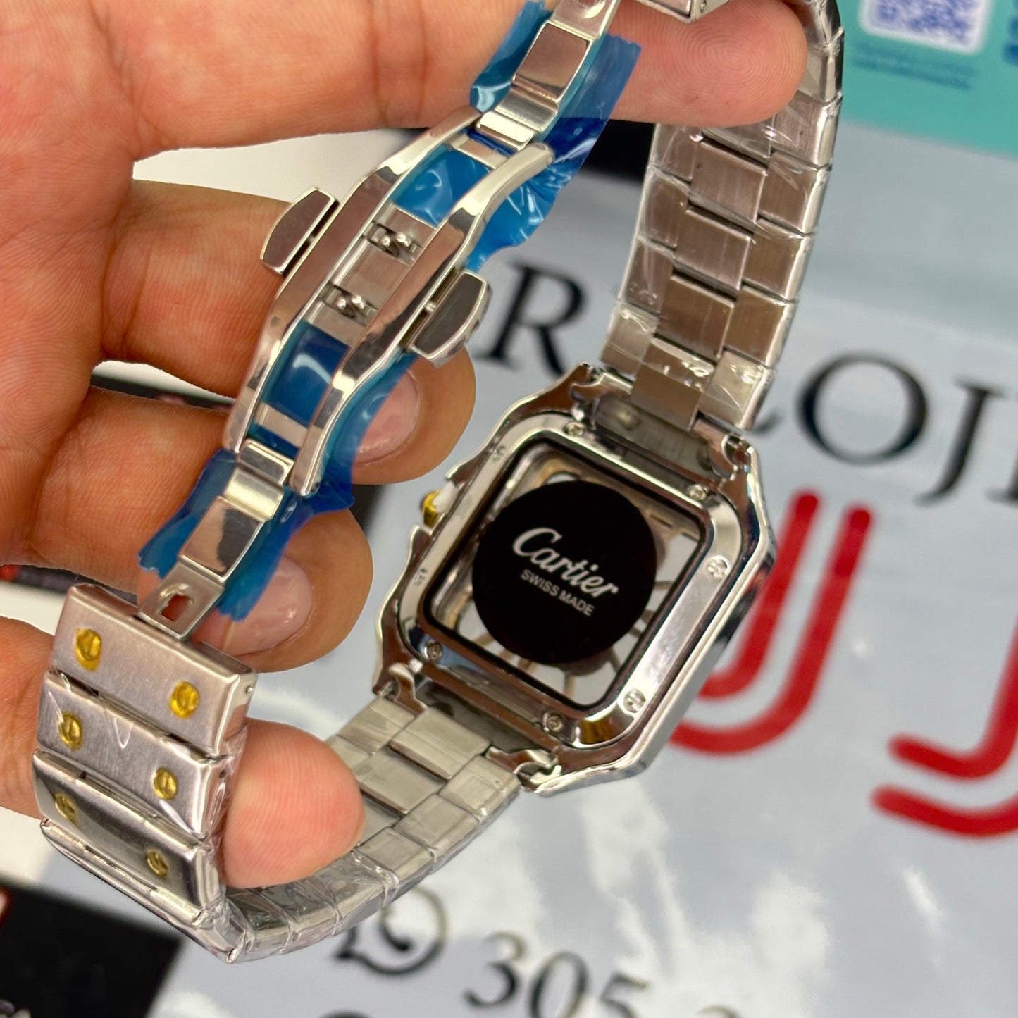 CARTIER SKELETON SANTOS PARA HOMBRE REF-PBD