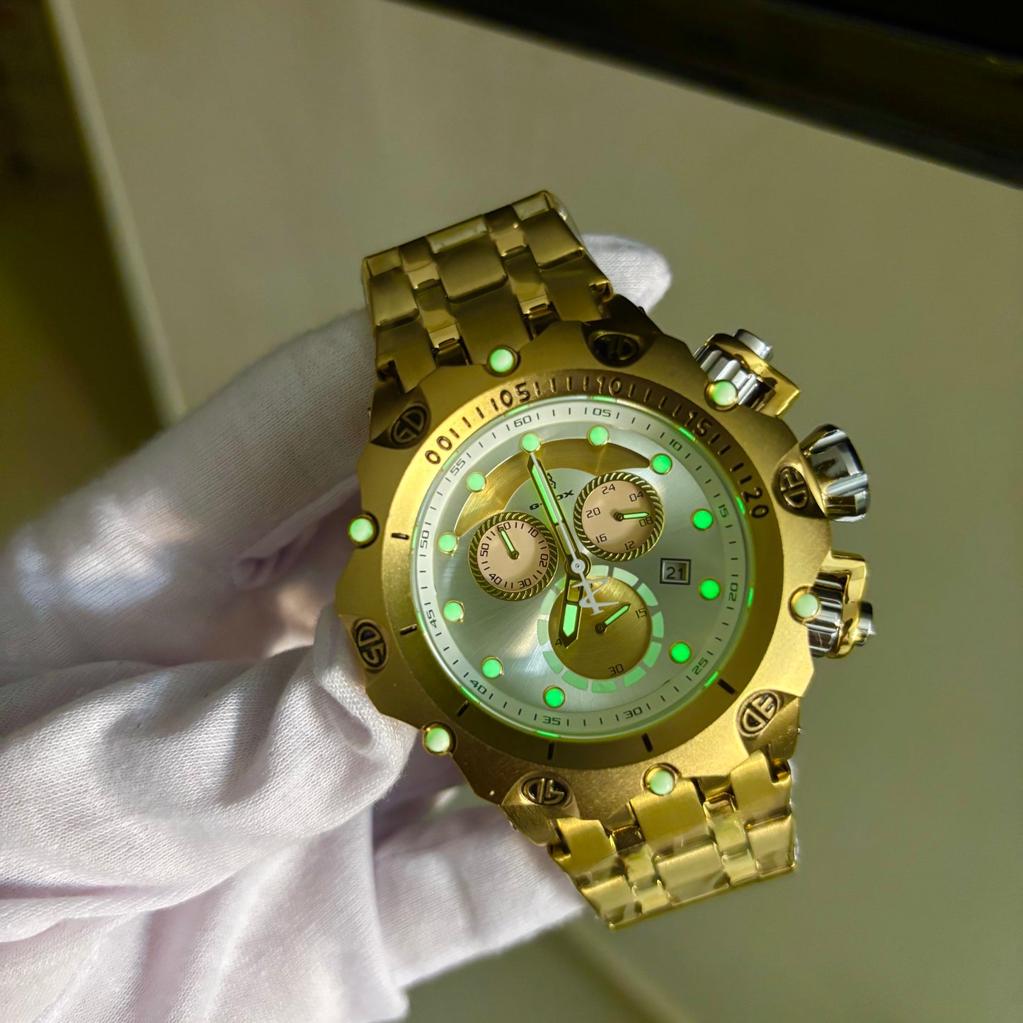 G FOX ORIGINAL FUNCIONAL POR INVICTA SUMERGIBLE PARA HOMBRE REF- DB