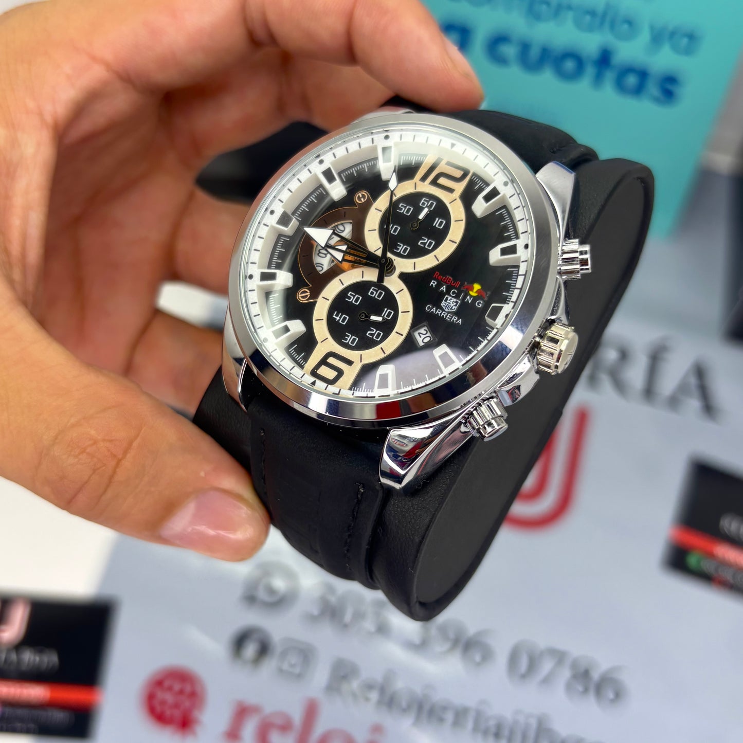 TAG HEUER CR7 FUNCIONAL EN CUERO PARA HOMBRE REF-NGB