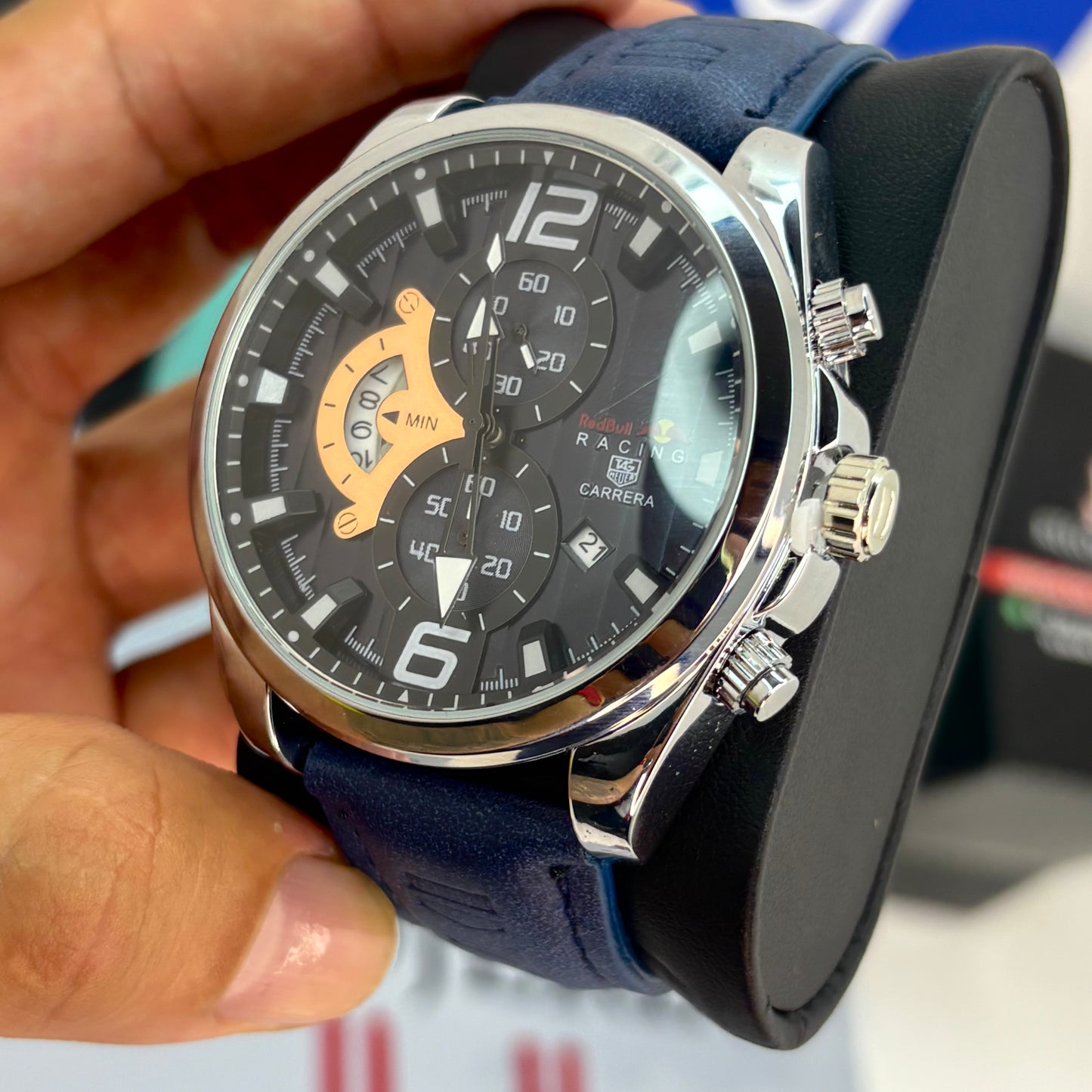 TAG HEUER CR7 FUNCIONAL EN CUERO PARA HOMBRE REF-AZ