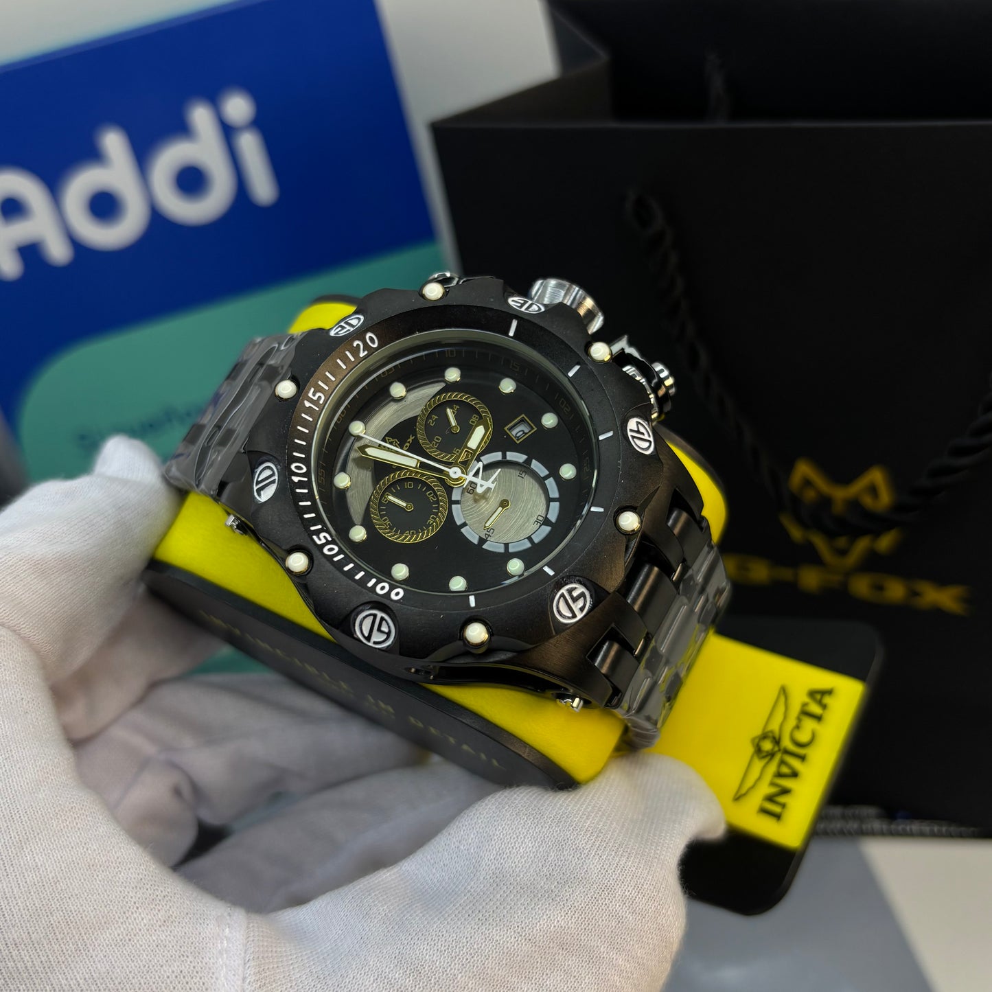 G-FOX ORIGINAL FUNCIONAL POR INVICTA SUMERGIBLE PARA HOMBRE REF- NN