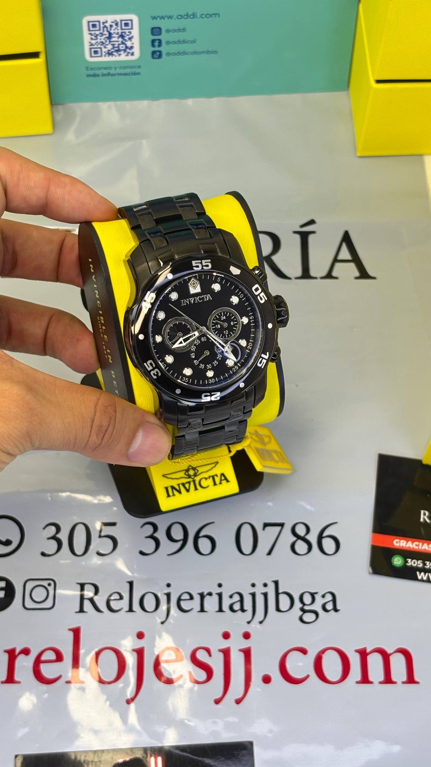 INVICTA PRO DIVER ORIGINAL PARA HOMBRE REF- 0076 -NEGRO