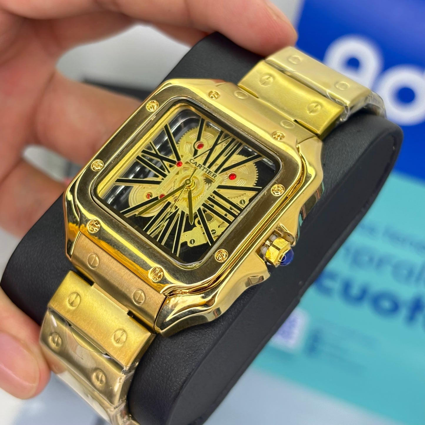 CARTIER SKELETON SANTOS PARA HOMBRE REF-D