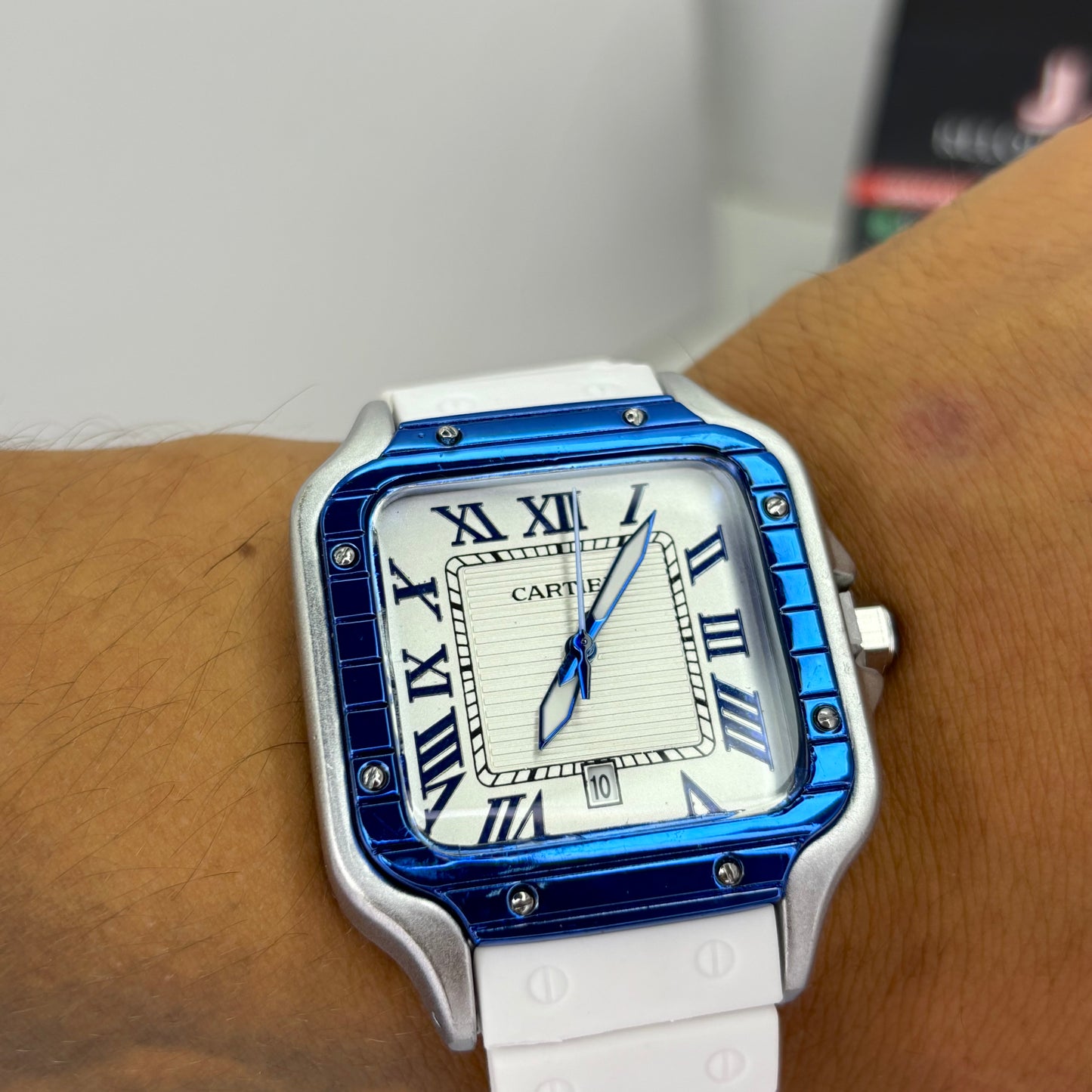 CARTIER DO´SANTOS GOMA PARA HOMBRE REF-BPB
