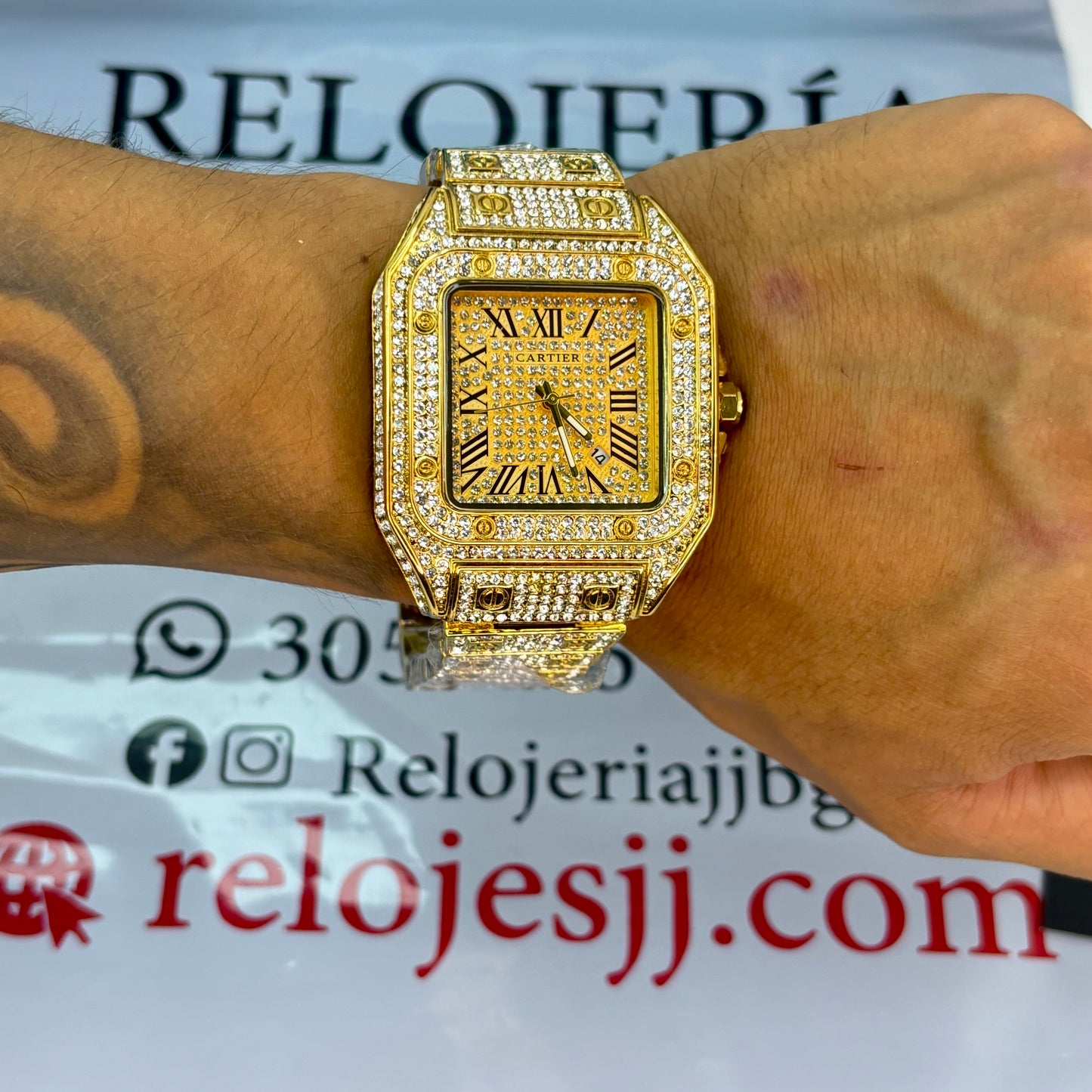 CARTIER CUBANO NUMBER PARA HOMBRE REF-D