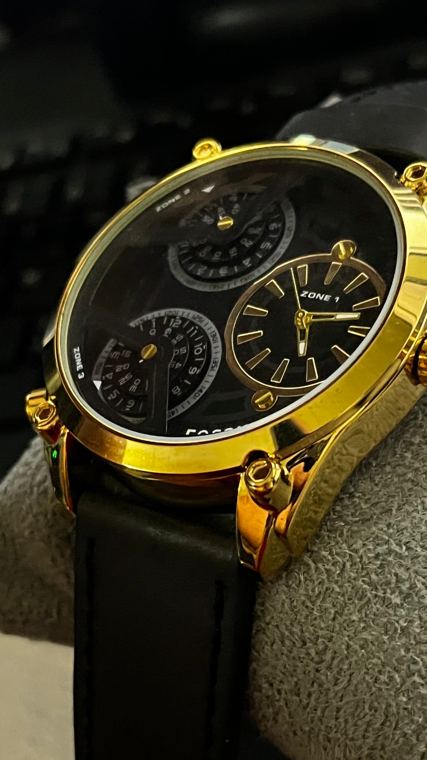 FOSSIL PARA HOMBRE 3 MAQUINARIA PULSO DE CUERO REF-ND