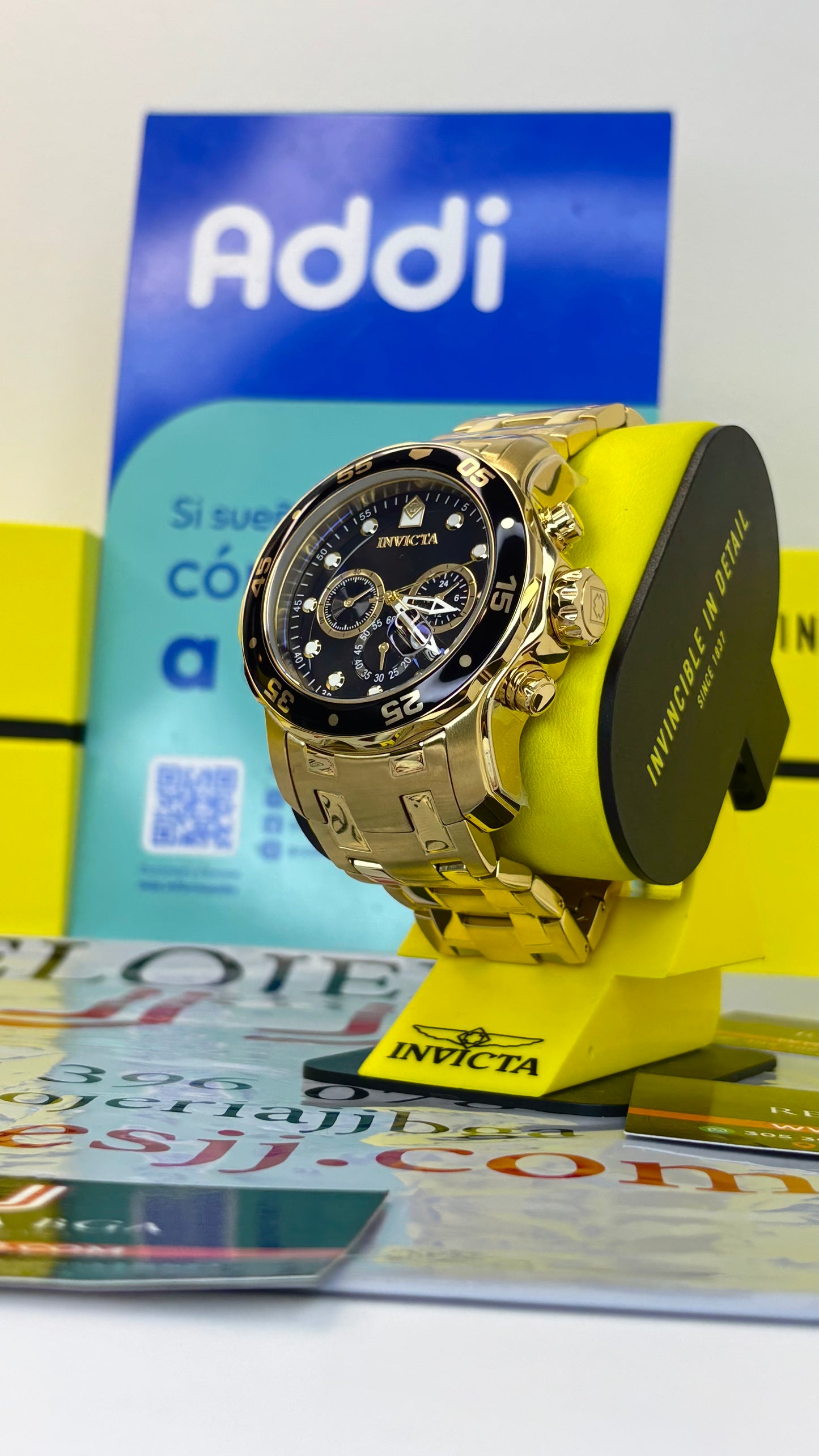 INVICTA PRO DIVER ORIGINAL PARA HOMBRE REF- 0072 - ORO